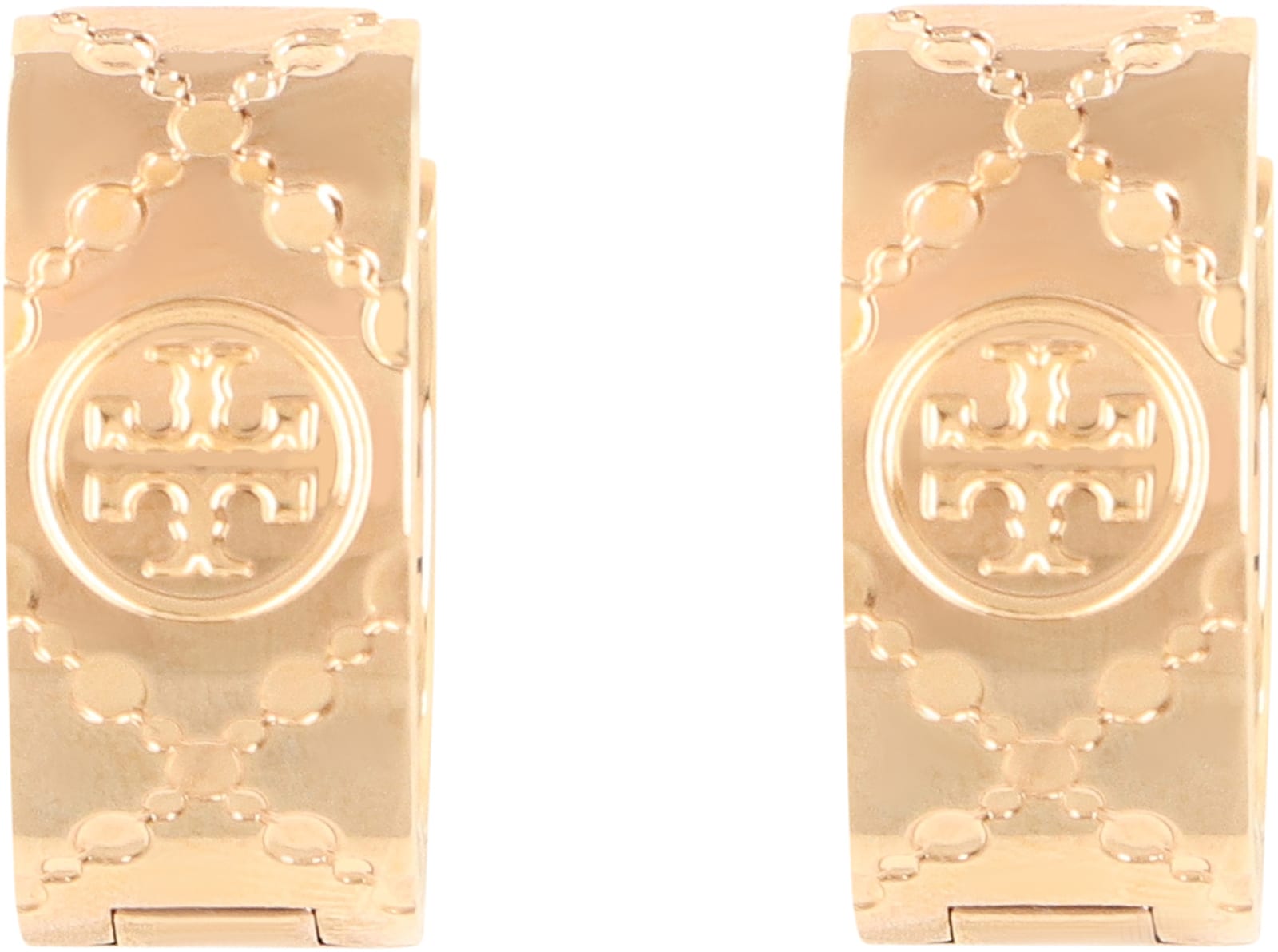 Shop Tory Burch Enamelled Brass Earrings In Gold