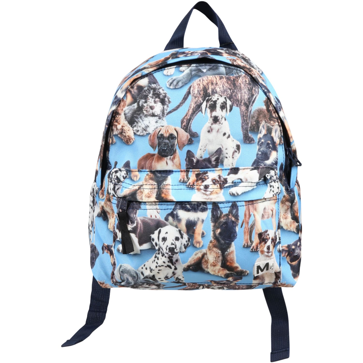Molo Light-blue Backpack For Kids With Dogs