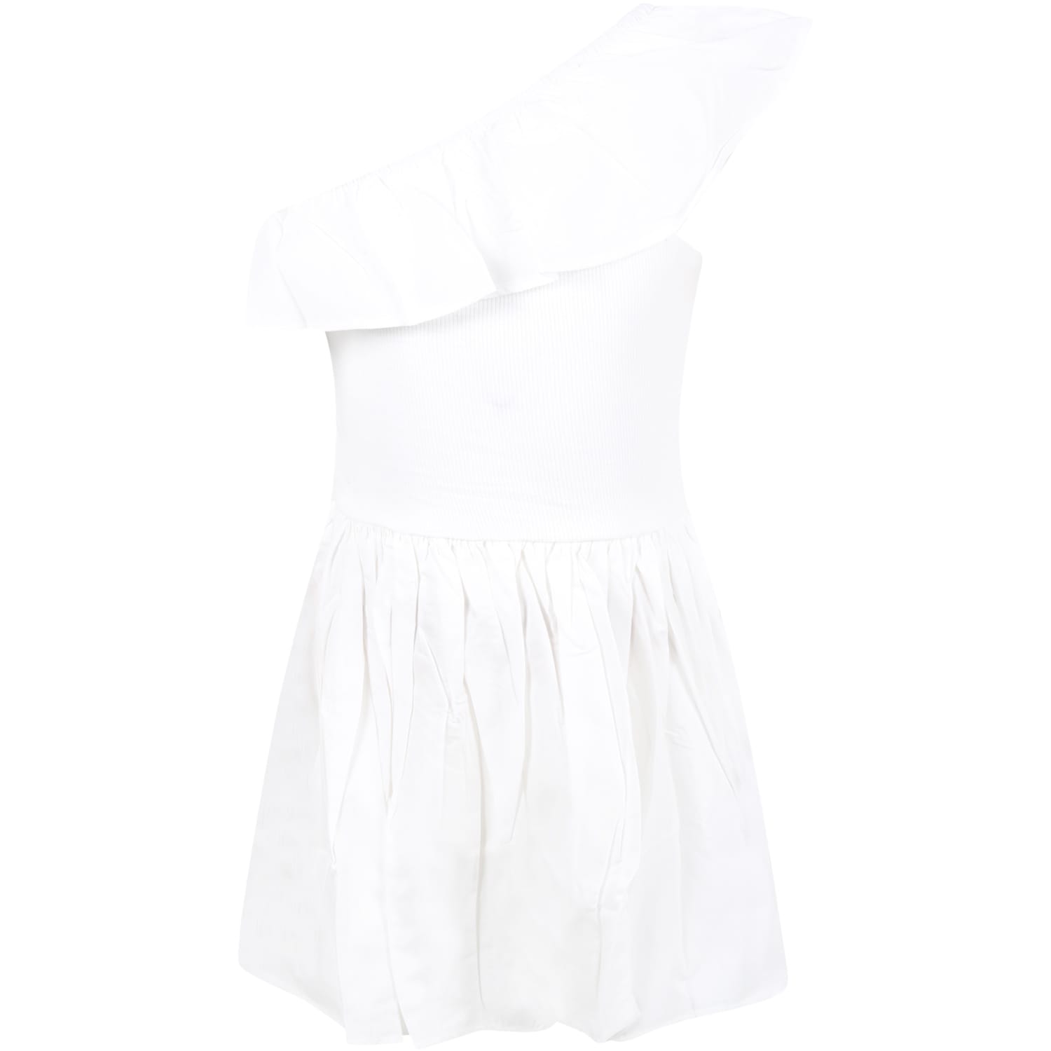 Molo White Dress For Girl