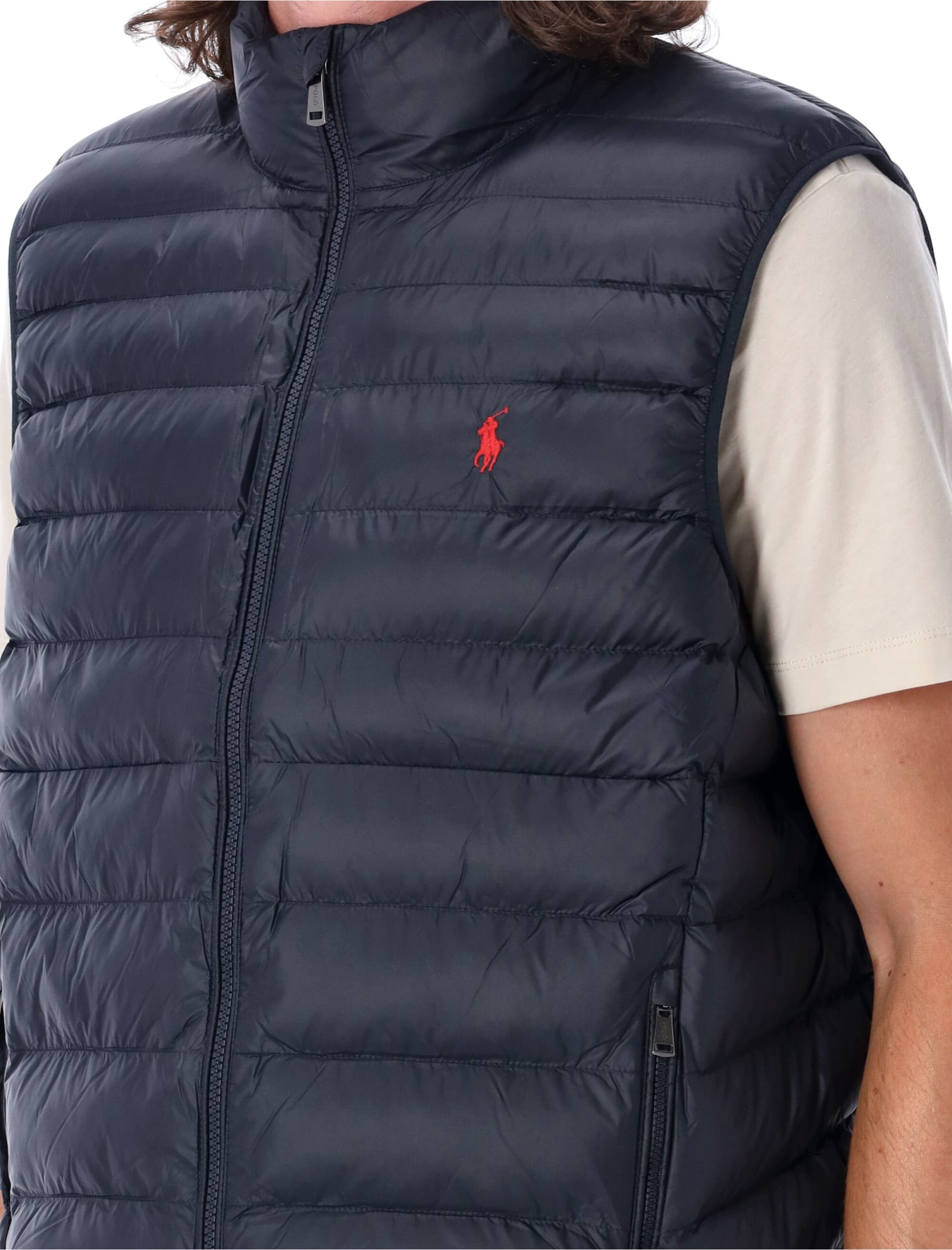 Shop Polo Ralph Lauren 4season Vest In Navy