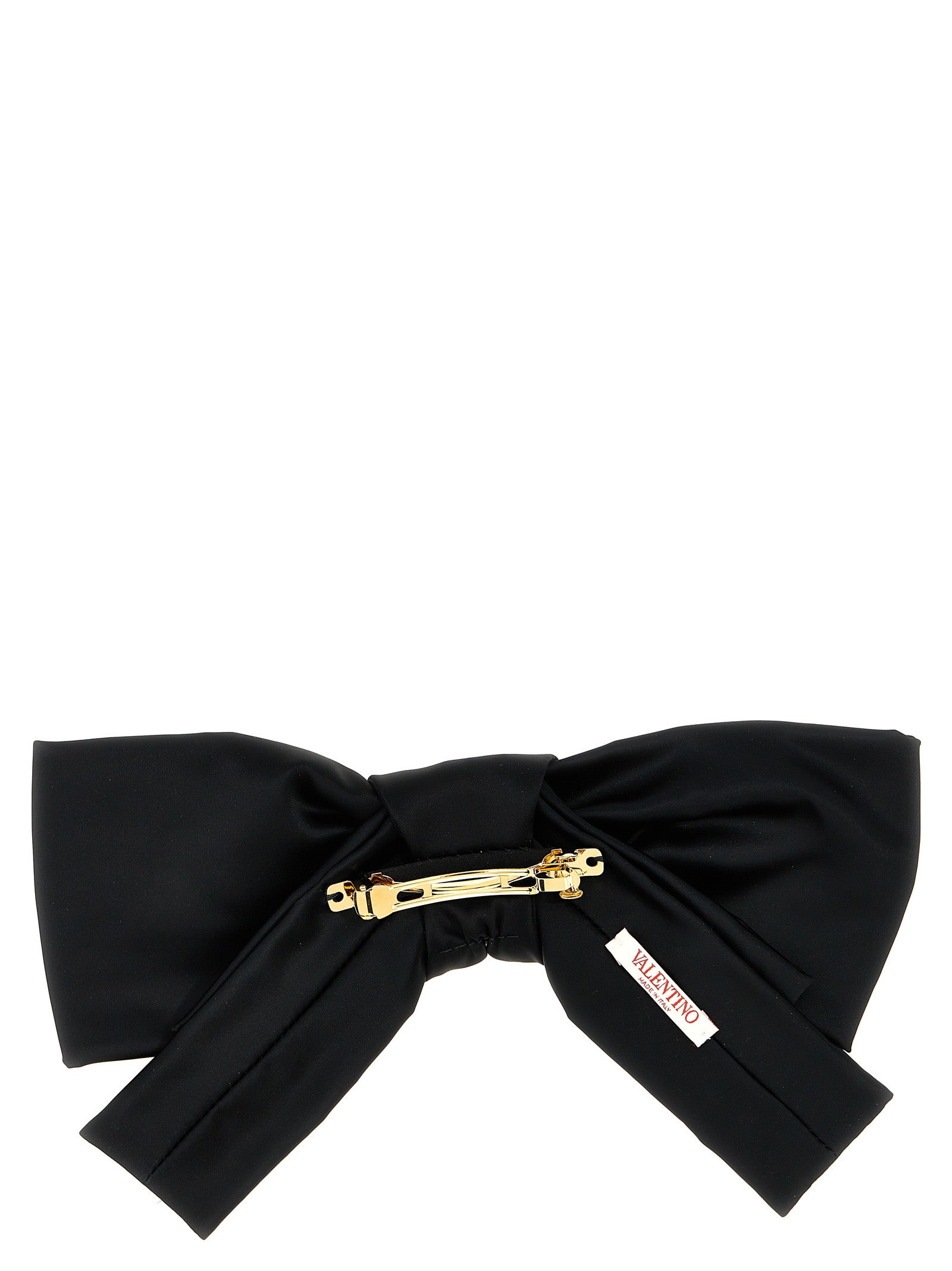 Valentino Garavani Bow Hair Clip Hair Accessories Black In Black