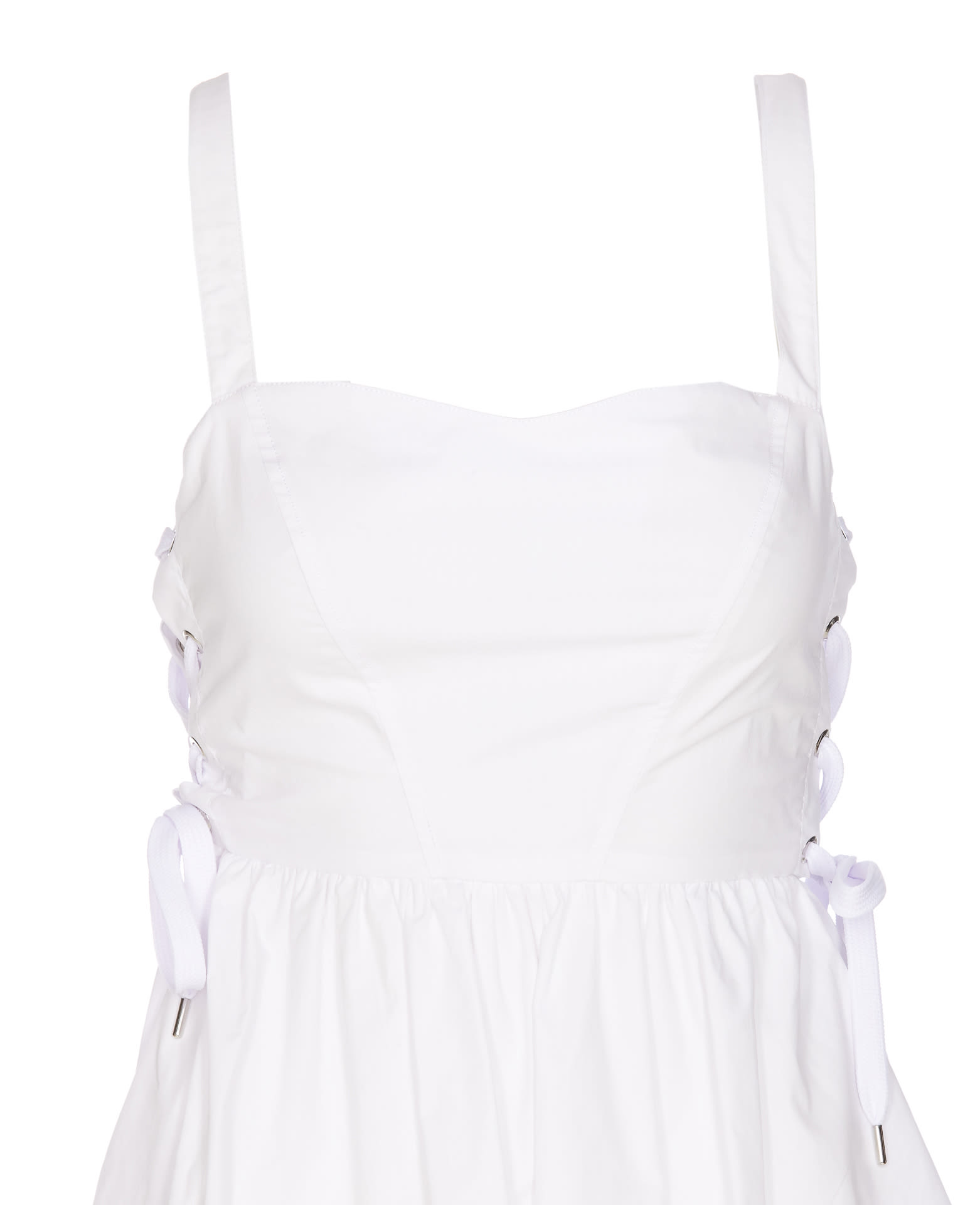 Shop Pinko Amazonia Dress In Bianco Brill.