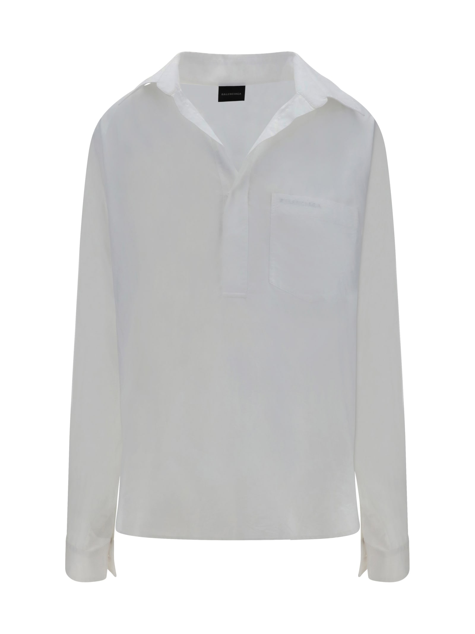 Shop Balenciaga Vareuse Shirt In White