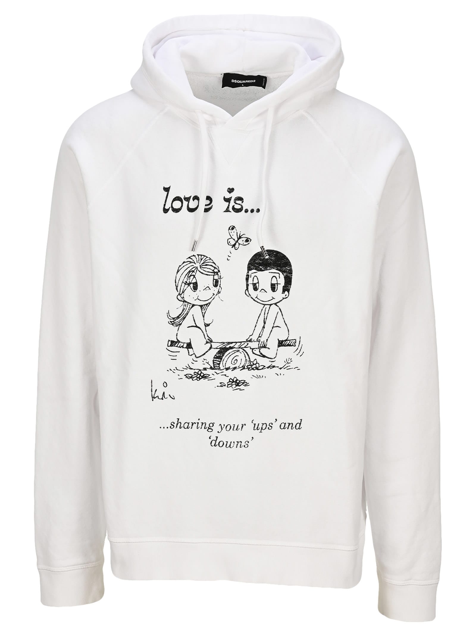 DSQUARED2 D SQUARED LOVE IS HOODIE,11512748