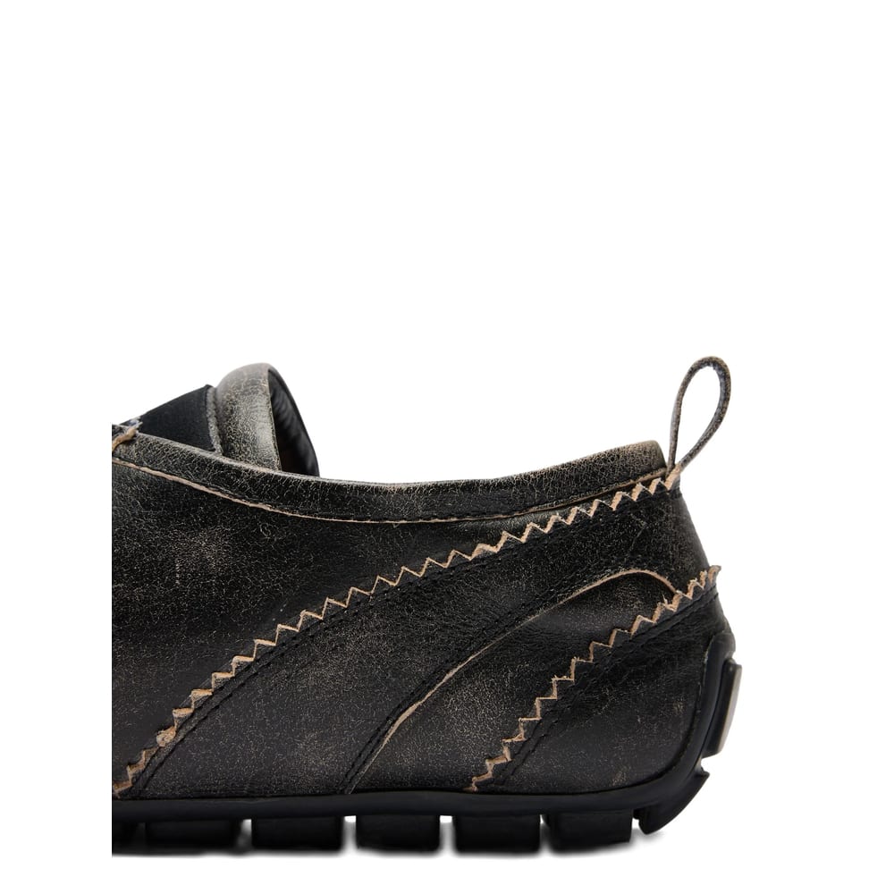 Simone Rocha Ballerina Grip Leather Sneakers In Brown