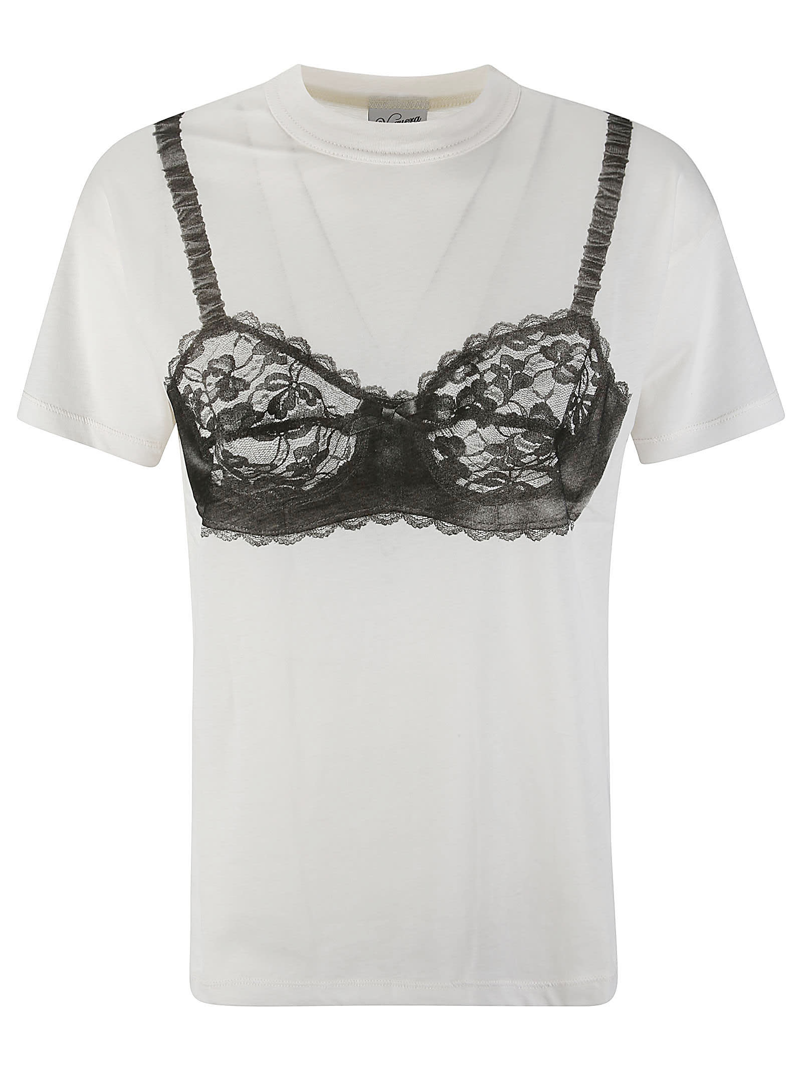 Vaquera bra-print T-shirt | Black | FARFETCH