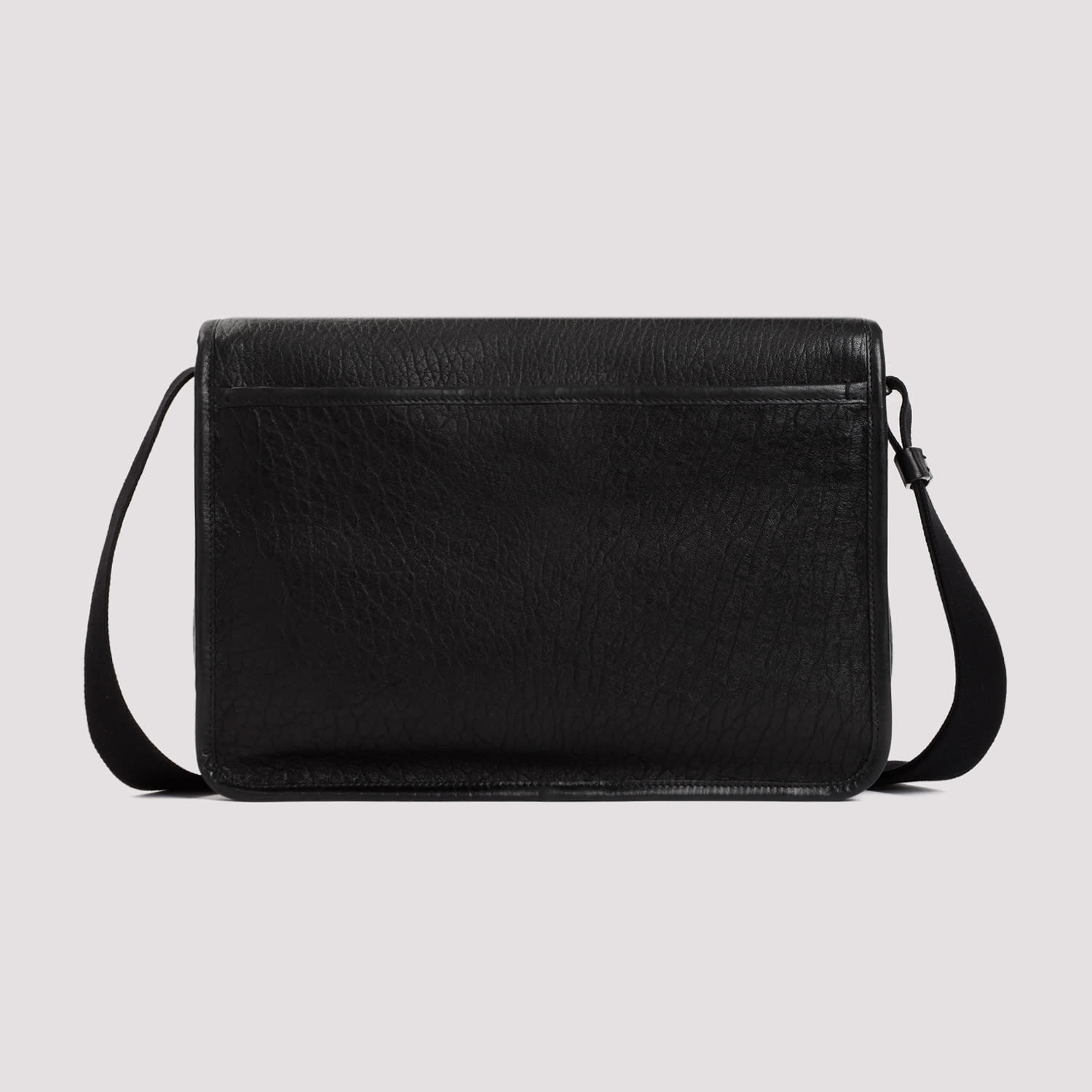 Saint Laurent Niki Logo Plaque Messenger Bag In Nero
