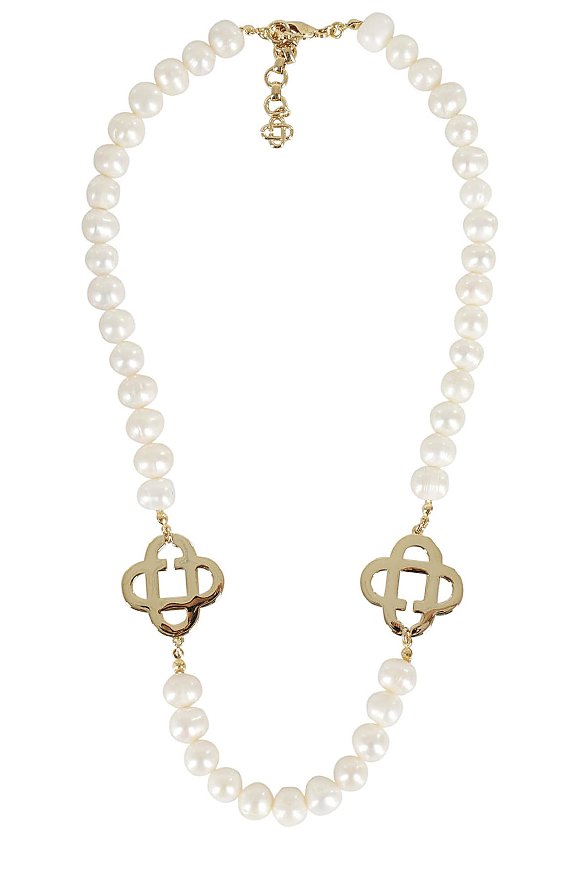 Medium Pearl Logo Necklace