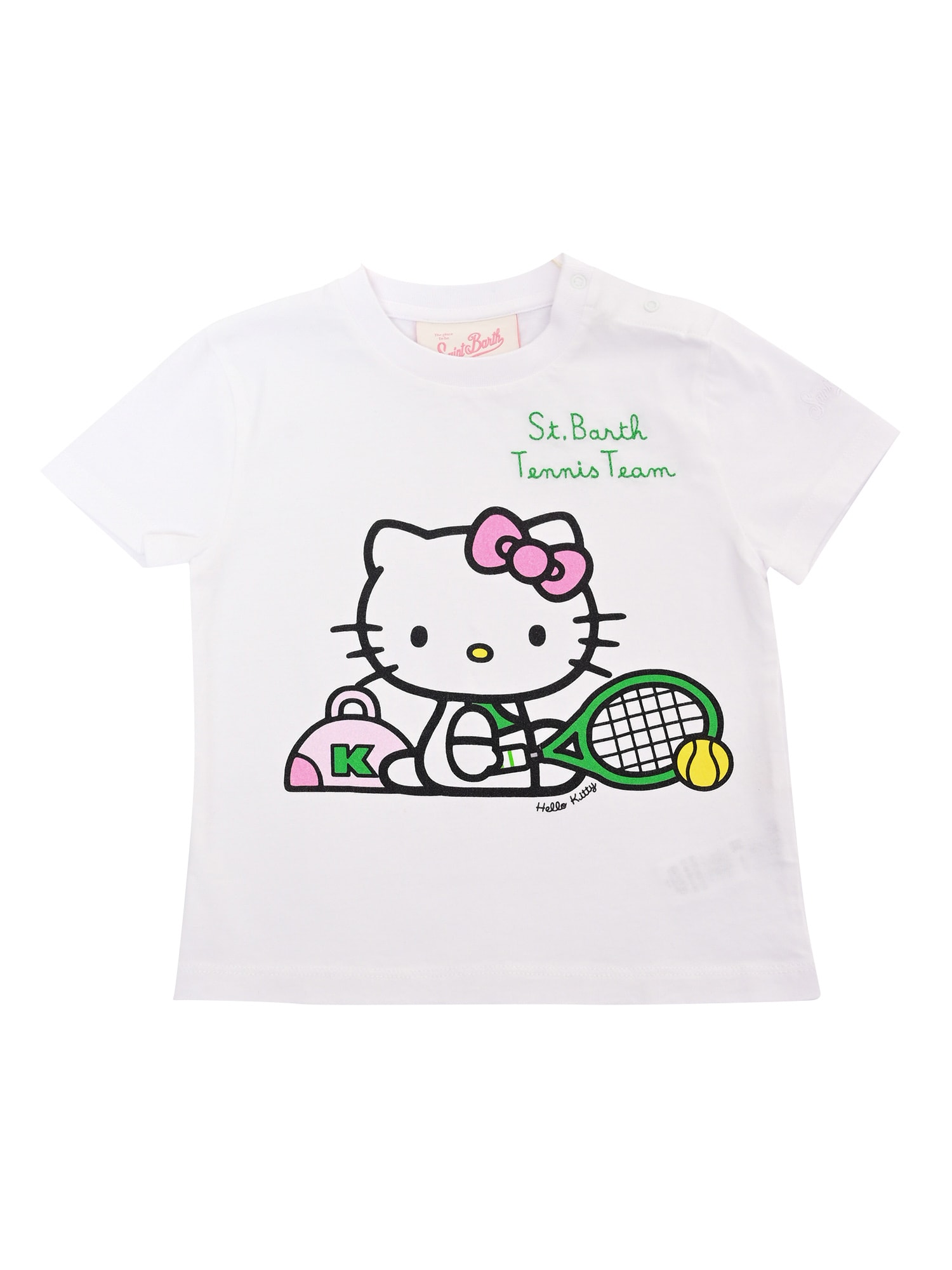 Mc2 Saint Barth Kids' Elly-hello Kitty Sb Tennis 01 Emb In White