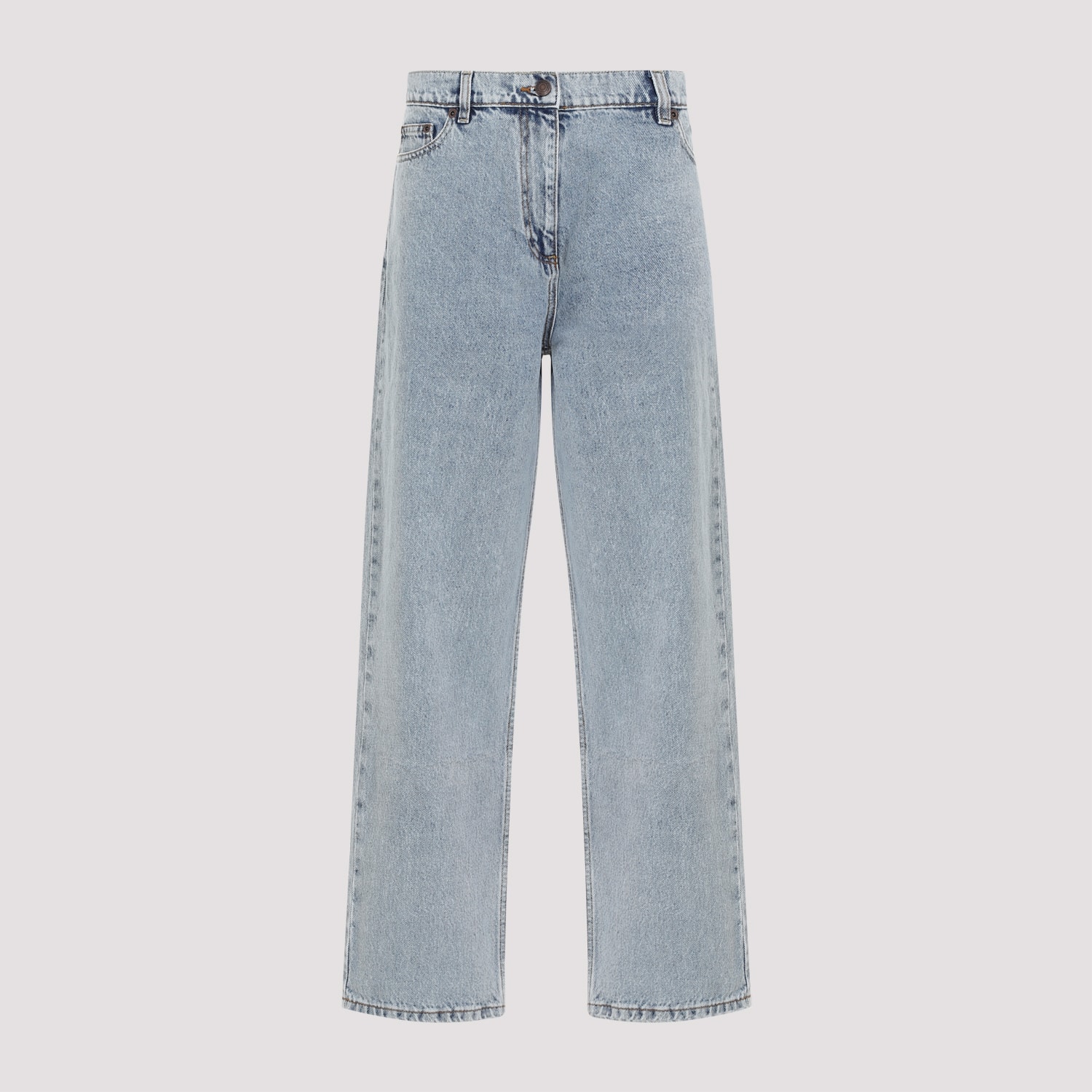 Shop Magda Butrym Denim Jeans In Blue