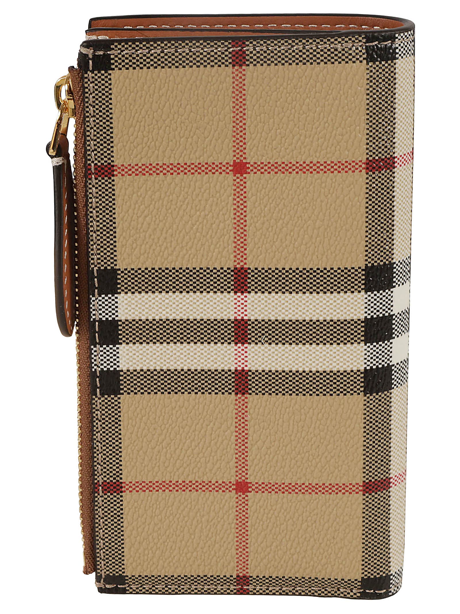 Shop Burberry Wmw Continental Wallet In Archive Beige