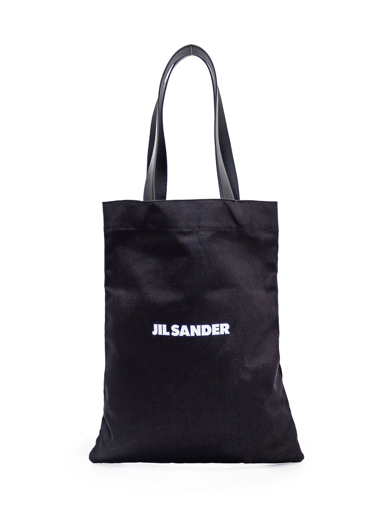 Jil Sander Flat Tote Bag In Black