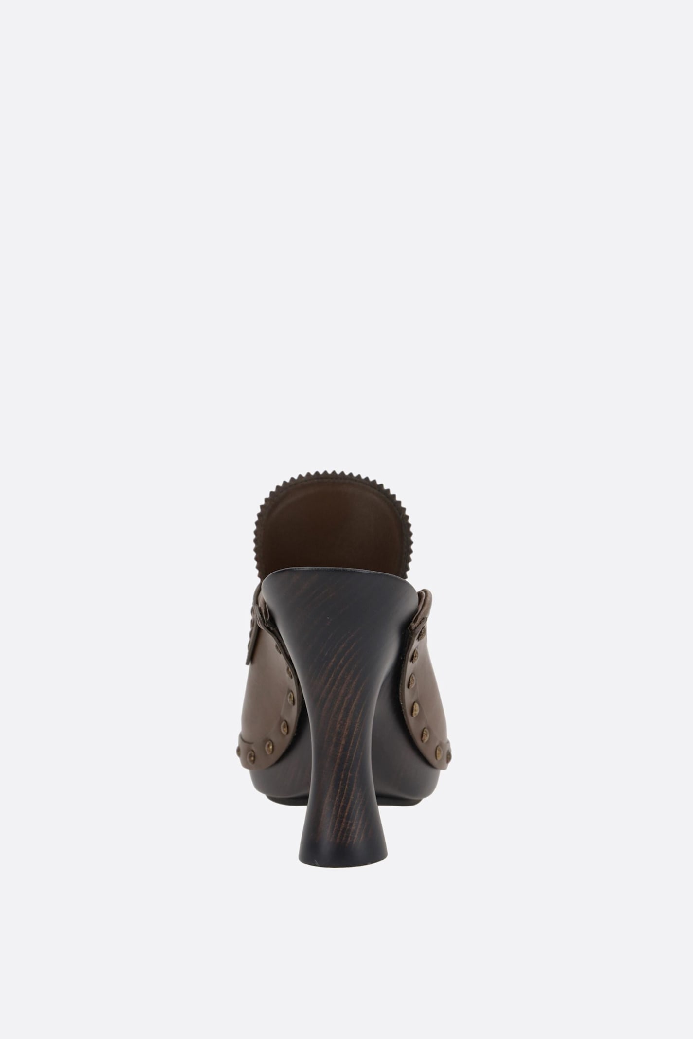 Burberry Potter Clogs In Smooth Leather In Brown