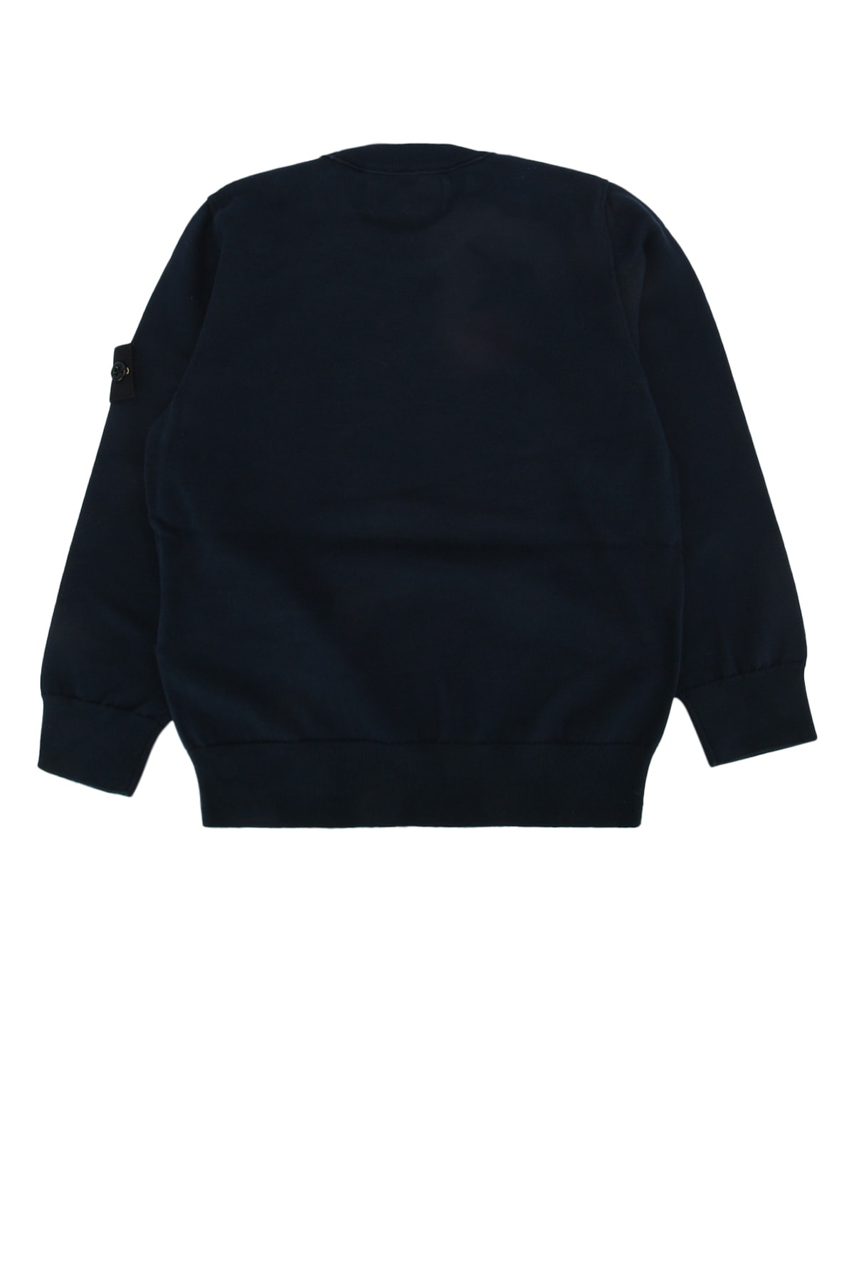 Stone Island Compass-motif Crewneck Jumper In Navyblue