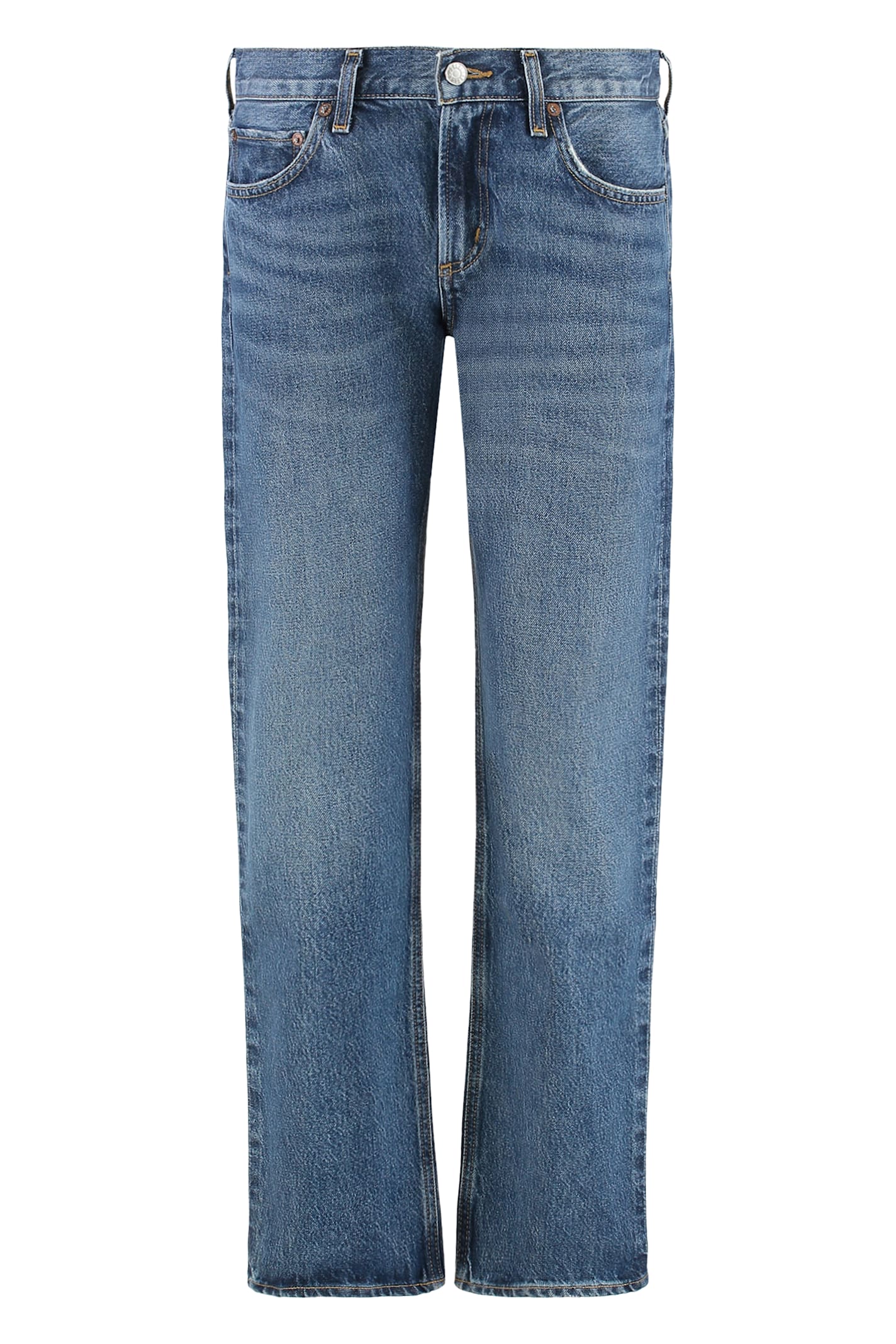 High-rise Straight Cropped Jeans