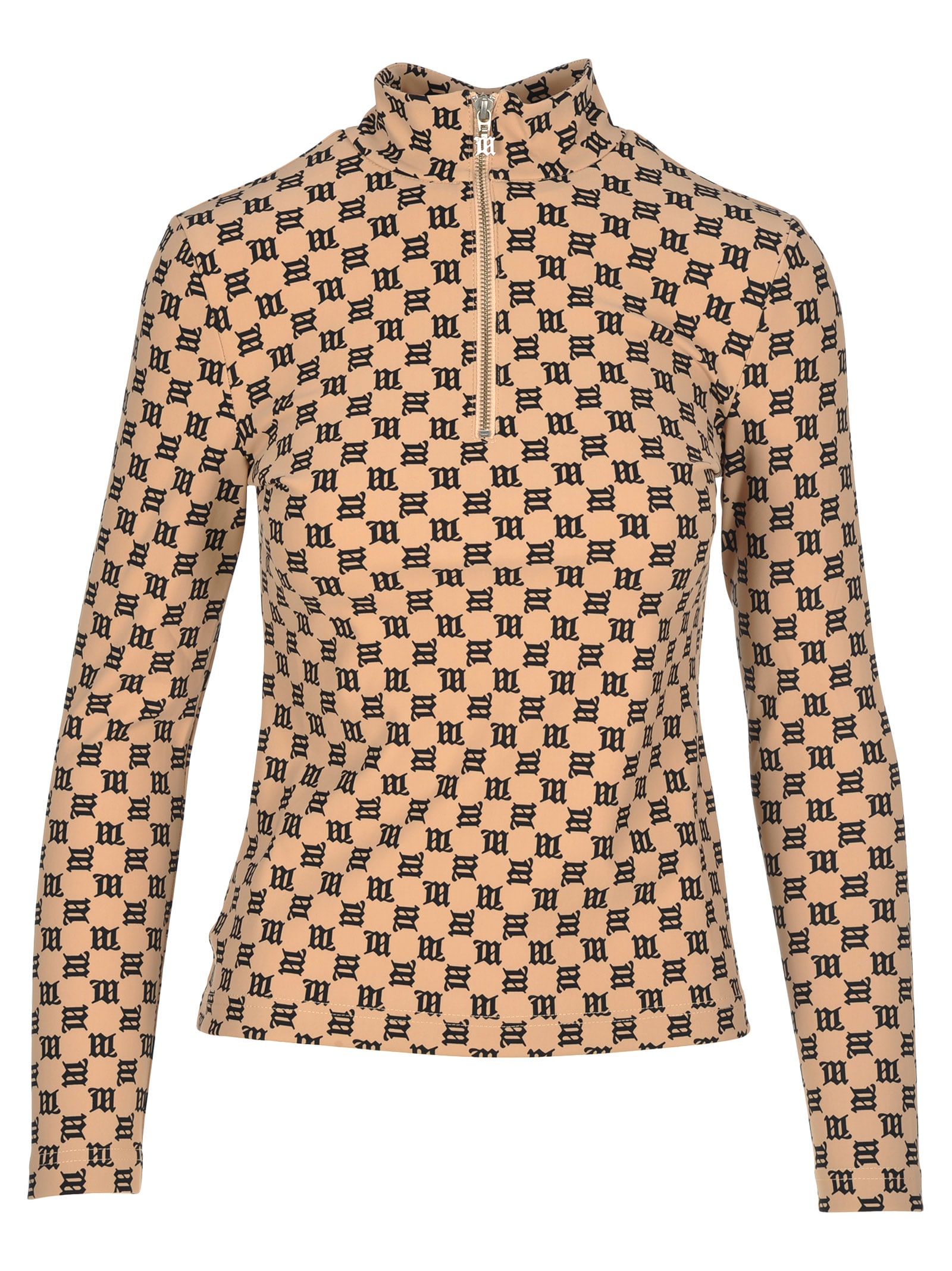 Misbhv Monogram Top In Beige Modesens