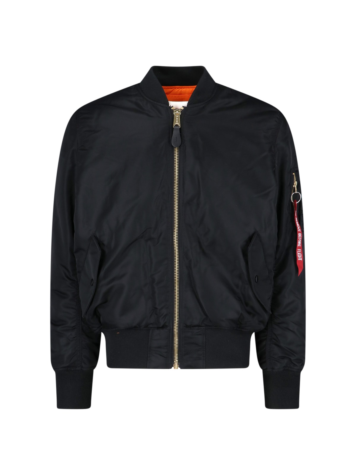 Shop Alpha Industries Ma-1 Reversible Bomber Jacket In Black