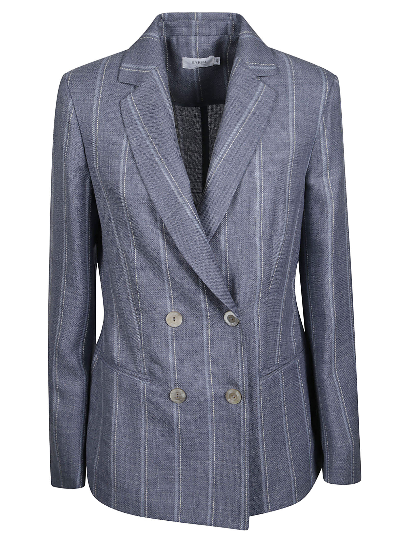 Double-breasted Striped Blazer