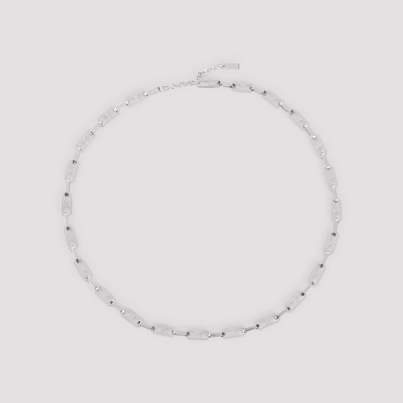 Celine Small Octagon Necklace In Metallic