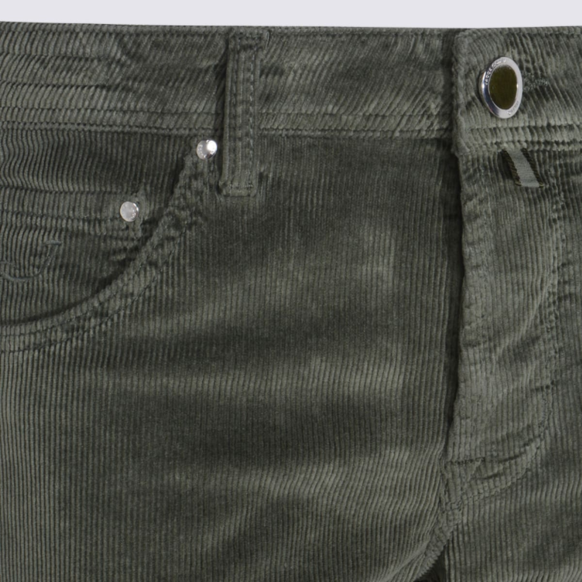 Jacob Cohen Green Cotton Carrot Scott Pants In Green