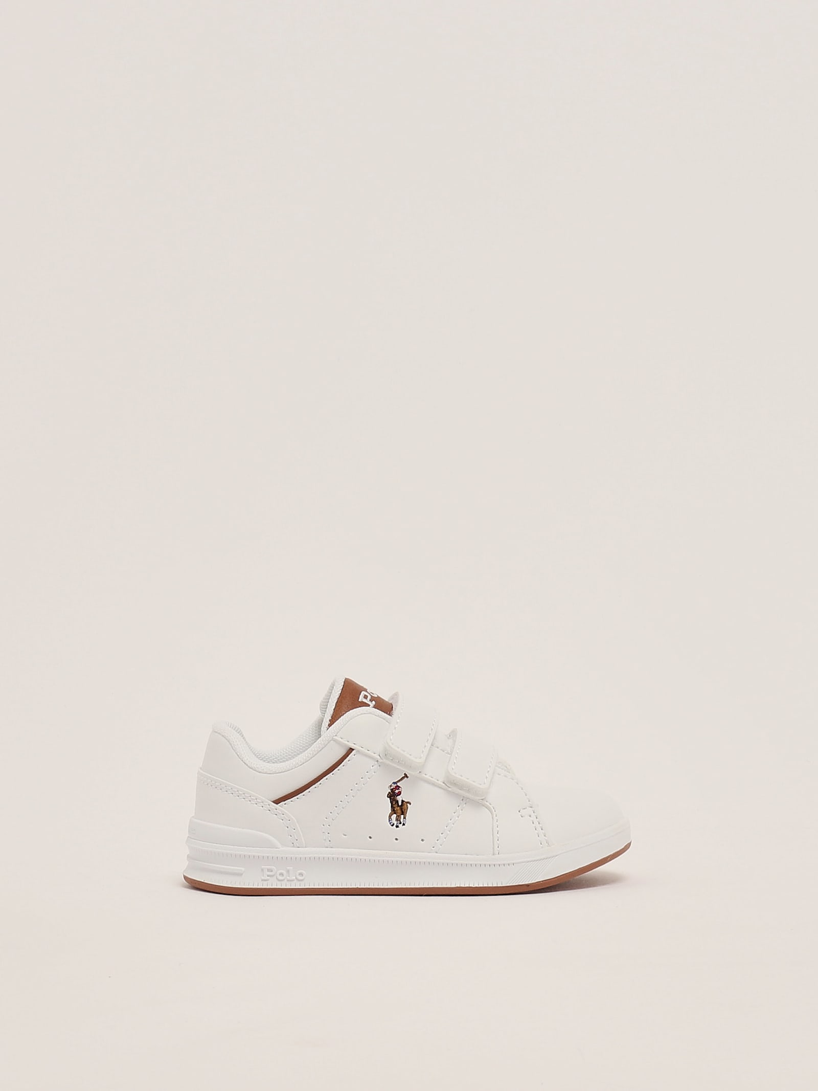 Polo Ralph Lauren Sneakers Bambino Colore Bianco In Neutral