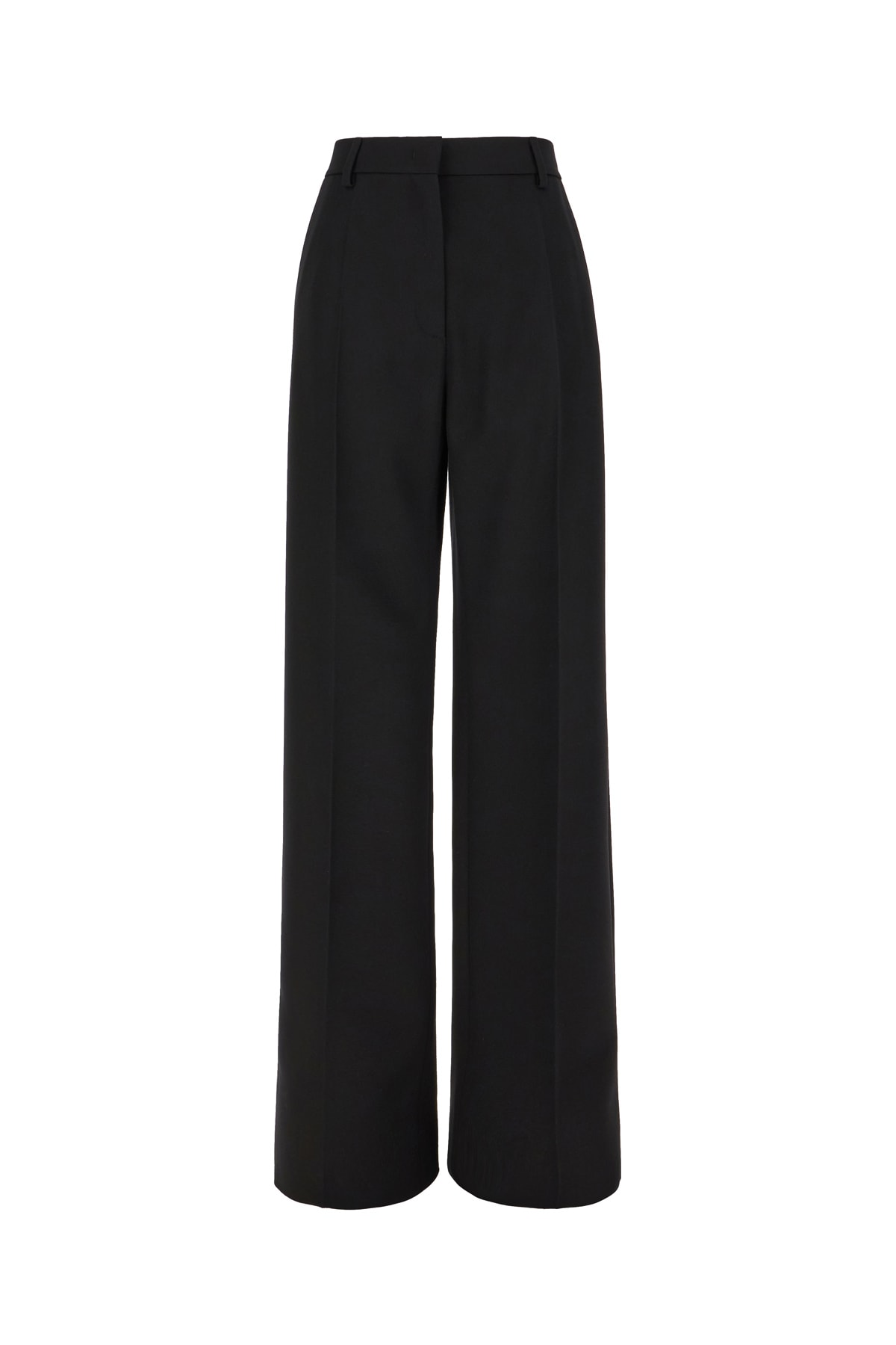 Valentino Black Wool Pants In Nero