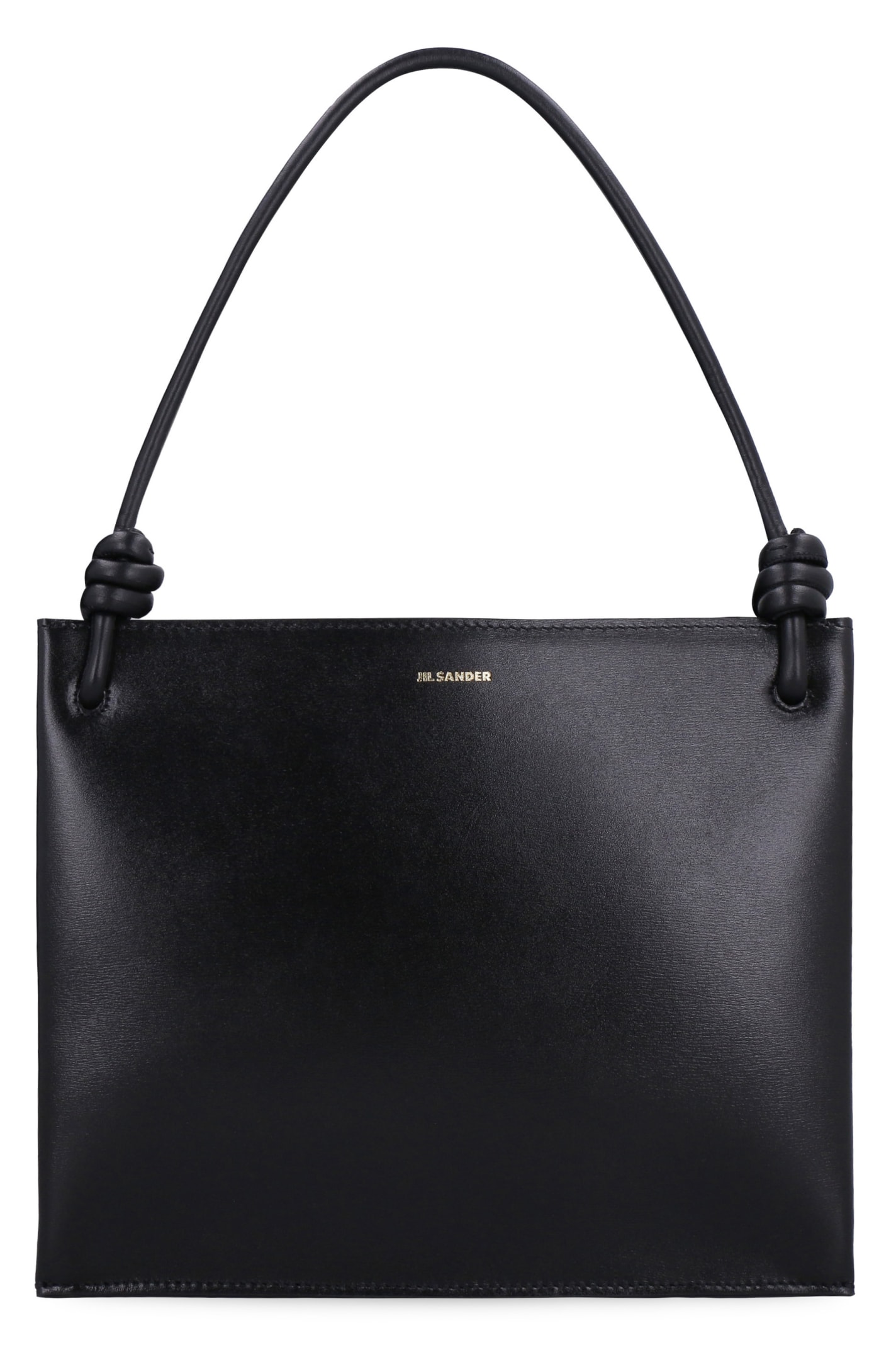 Jil Sander Leather Handbag In Black