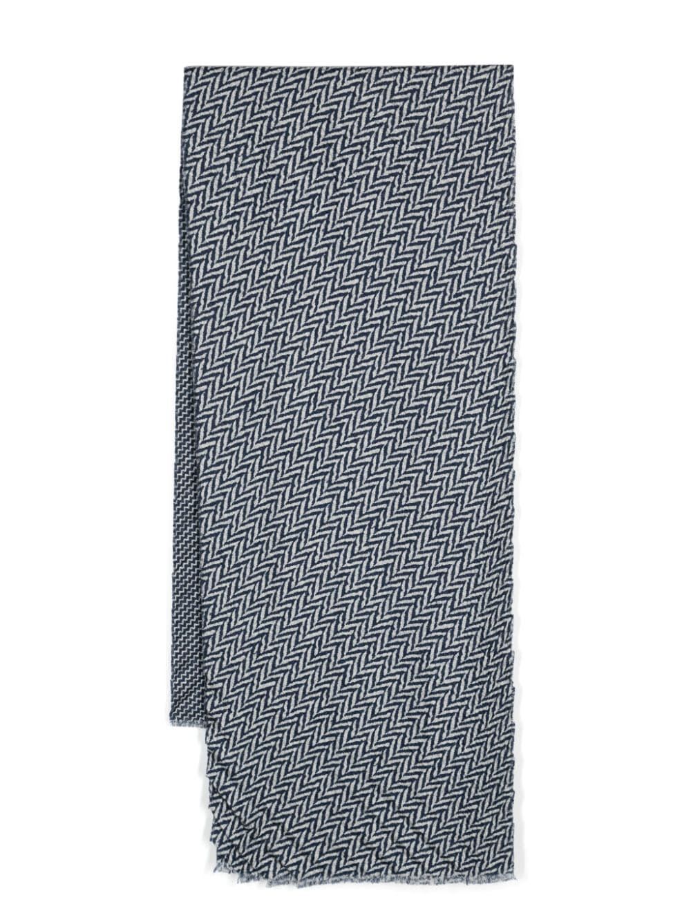 Shop Giorgio Armani Scarf In Night Blue