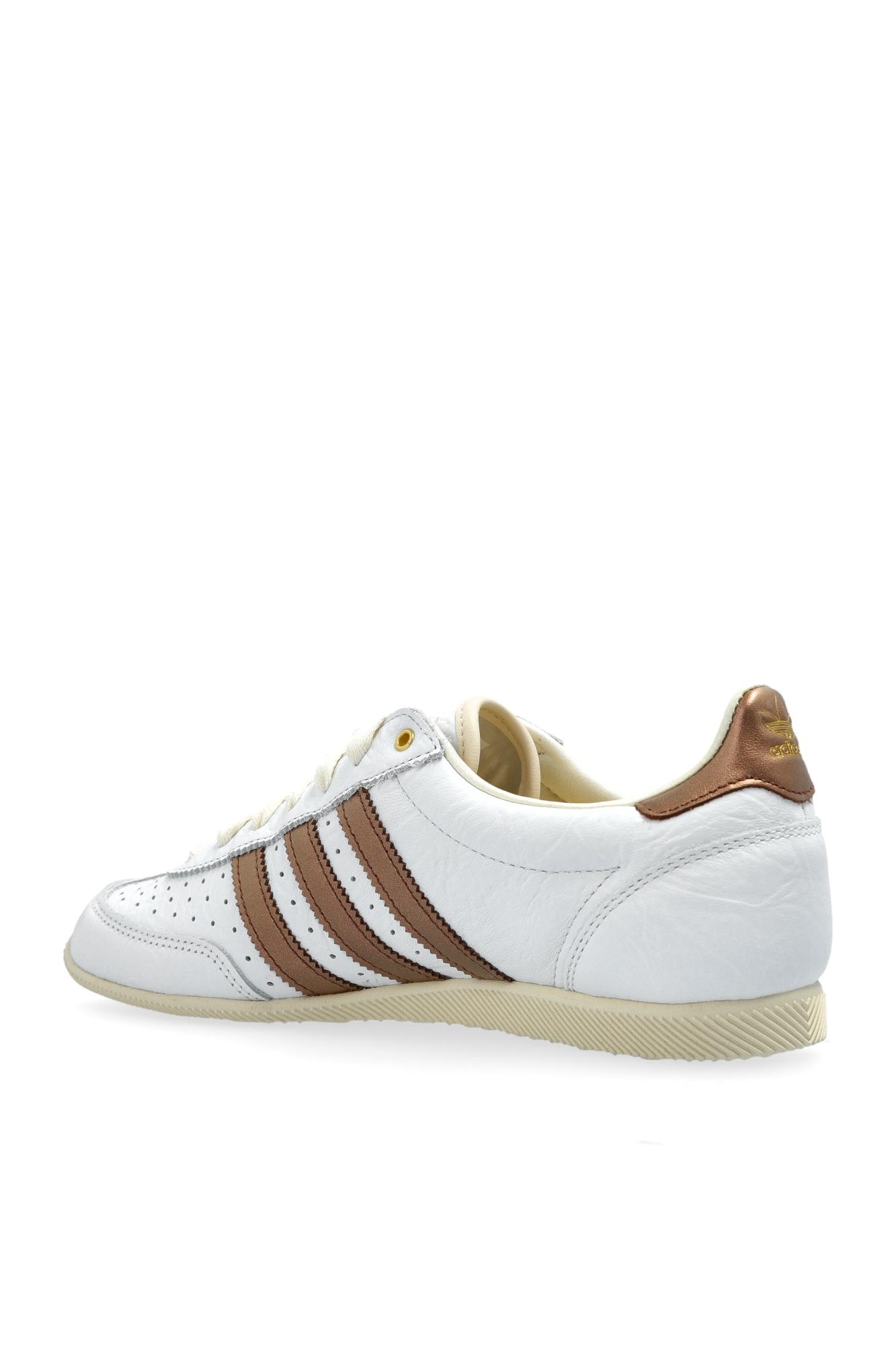 Adidas Originals Womens White Preloved Brown Cre Japan Leather Low-top Trainers In Multi