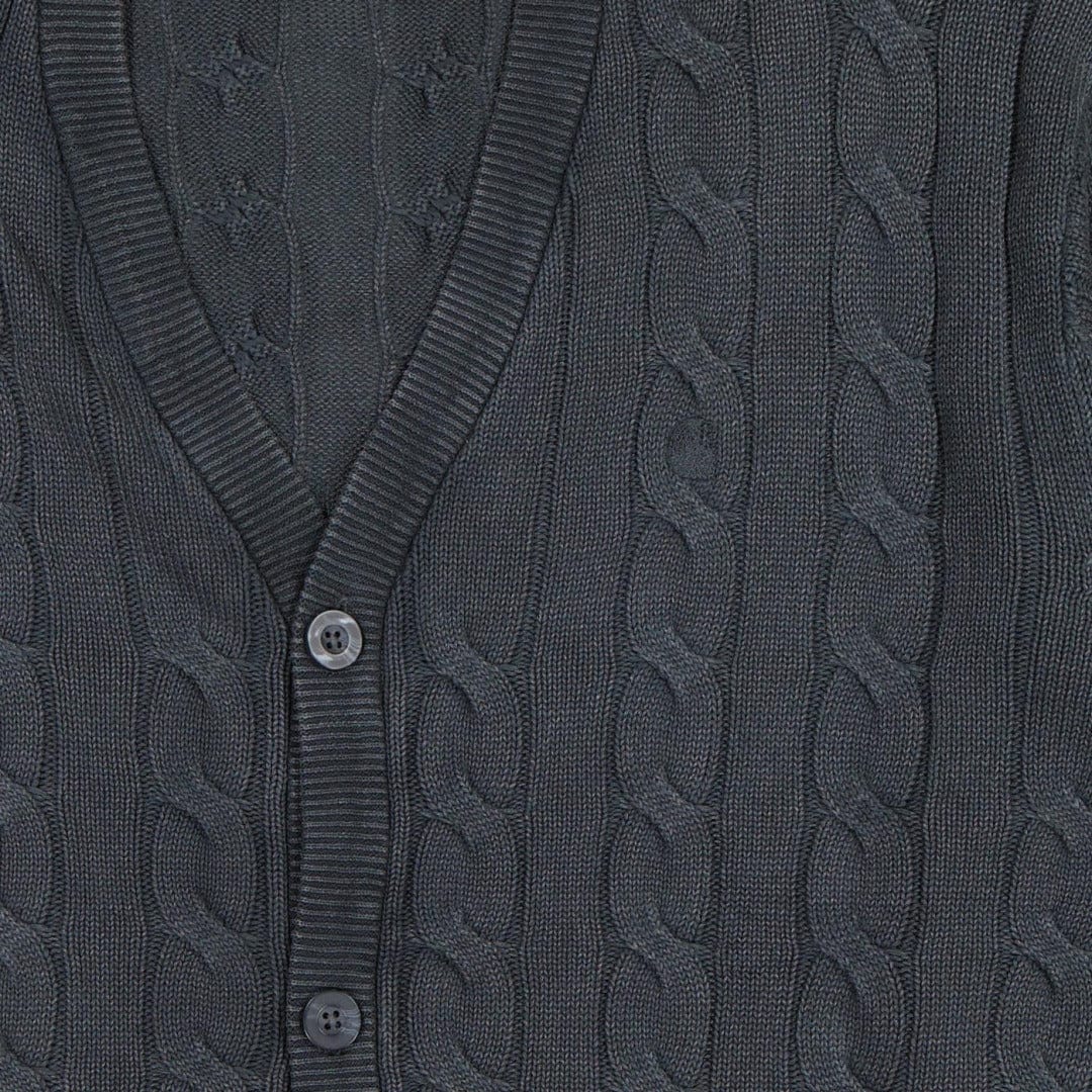 Carhartt Cardigan Carter Nero In Black