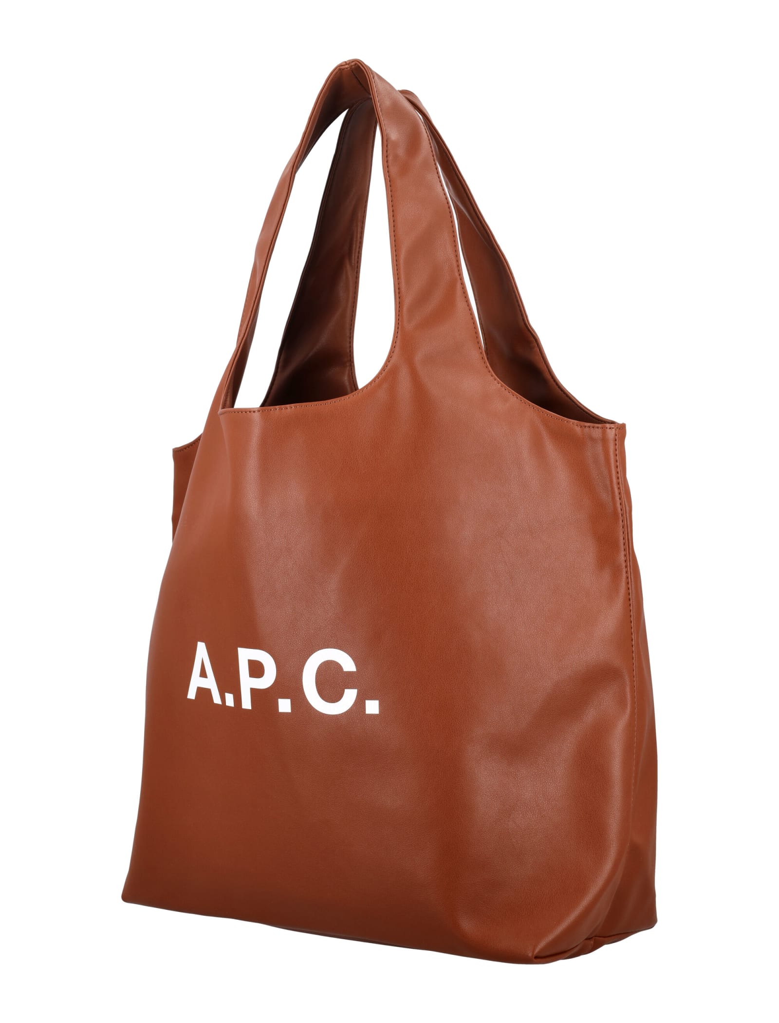 Shop Apc Ninon Tote Bag In Hazelnut