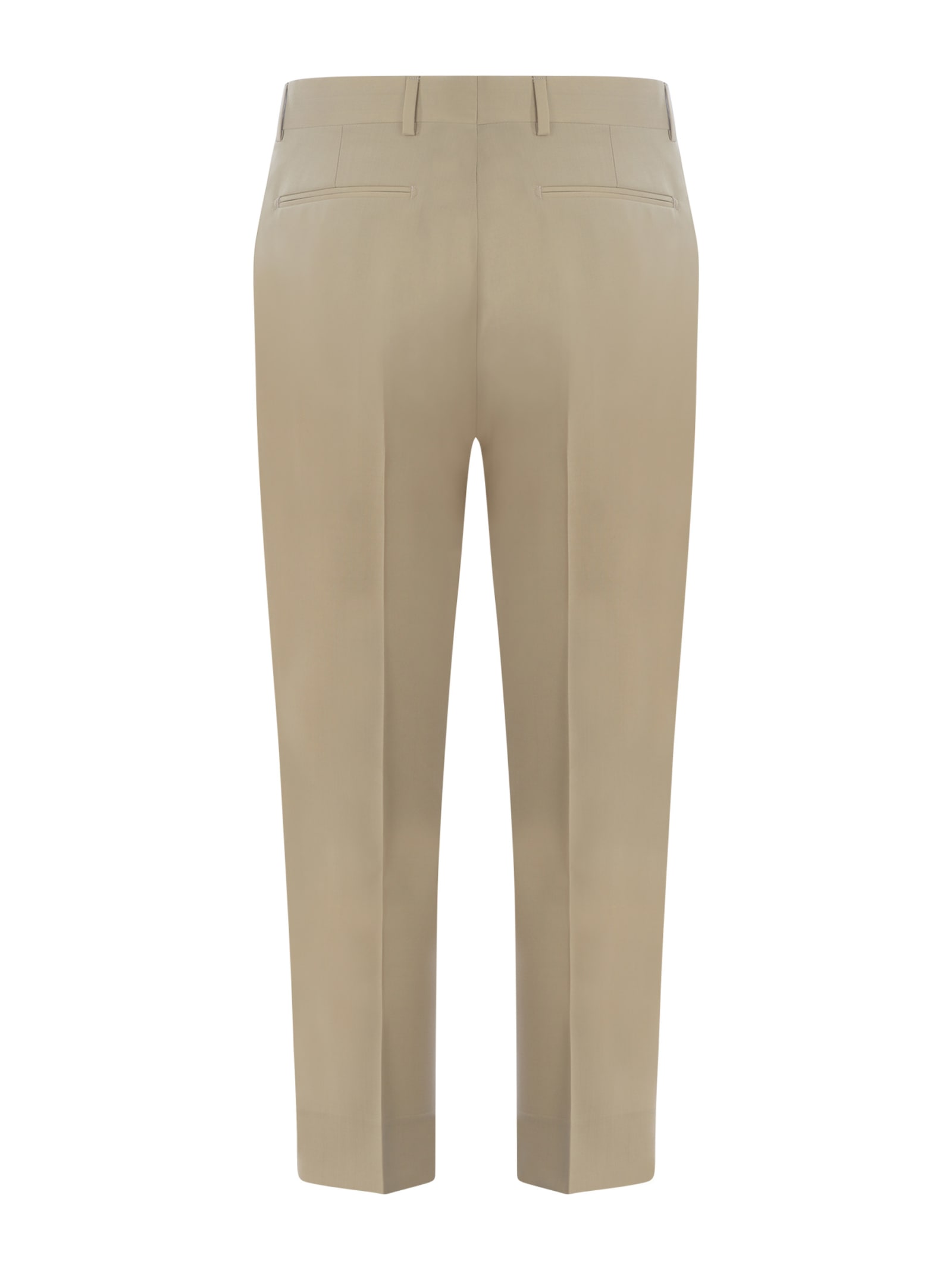Shop Costumein Trousers  In Virgin Wool Available Store Pompei In Beige
