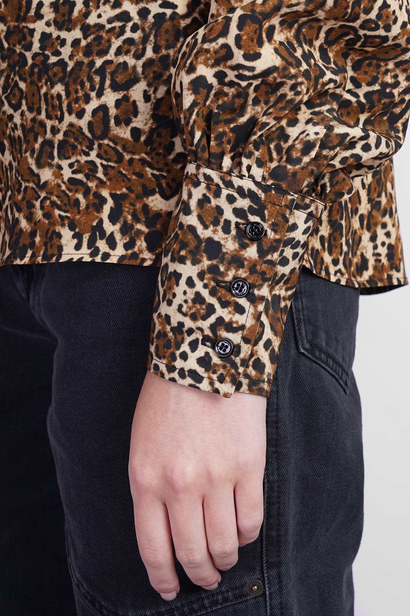 Isabel Marant 'teysa Silk Leopard Print In Animalier