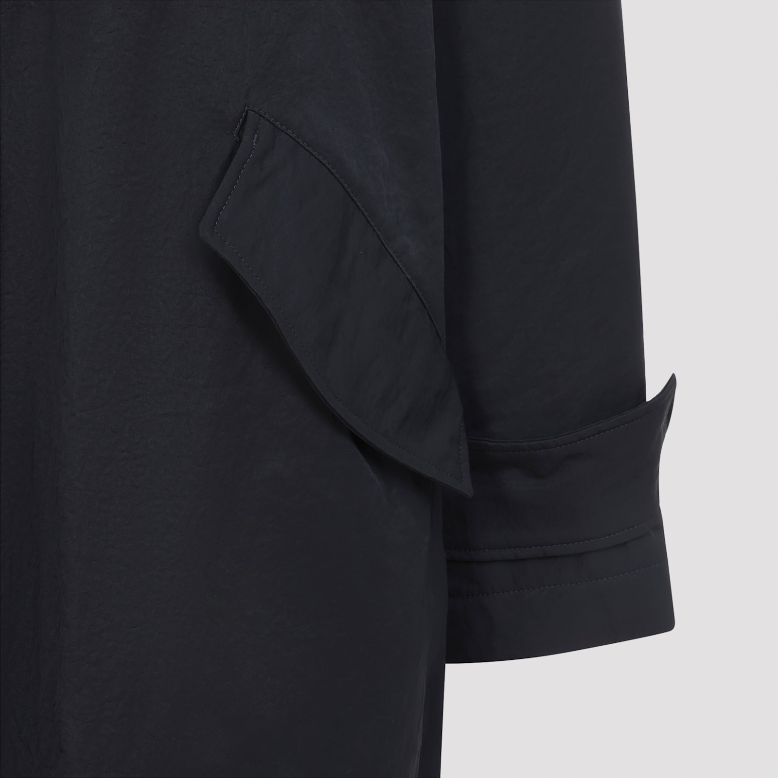Ami Alexandre Mattiussi Long Hooded Parka With Drawstring And Pockets In Gray
