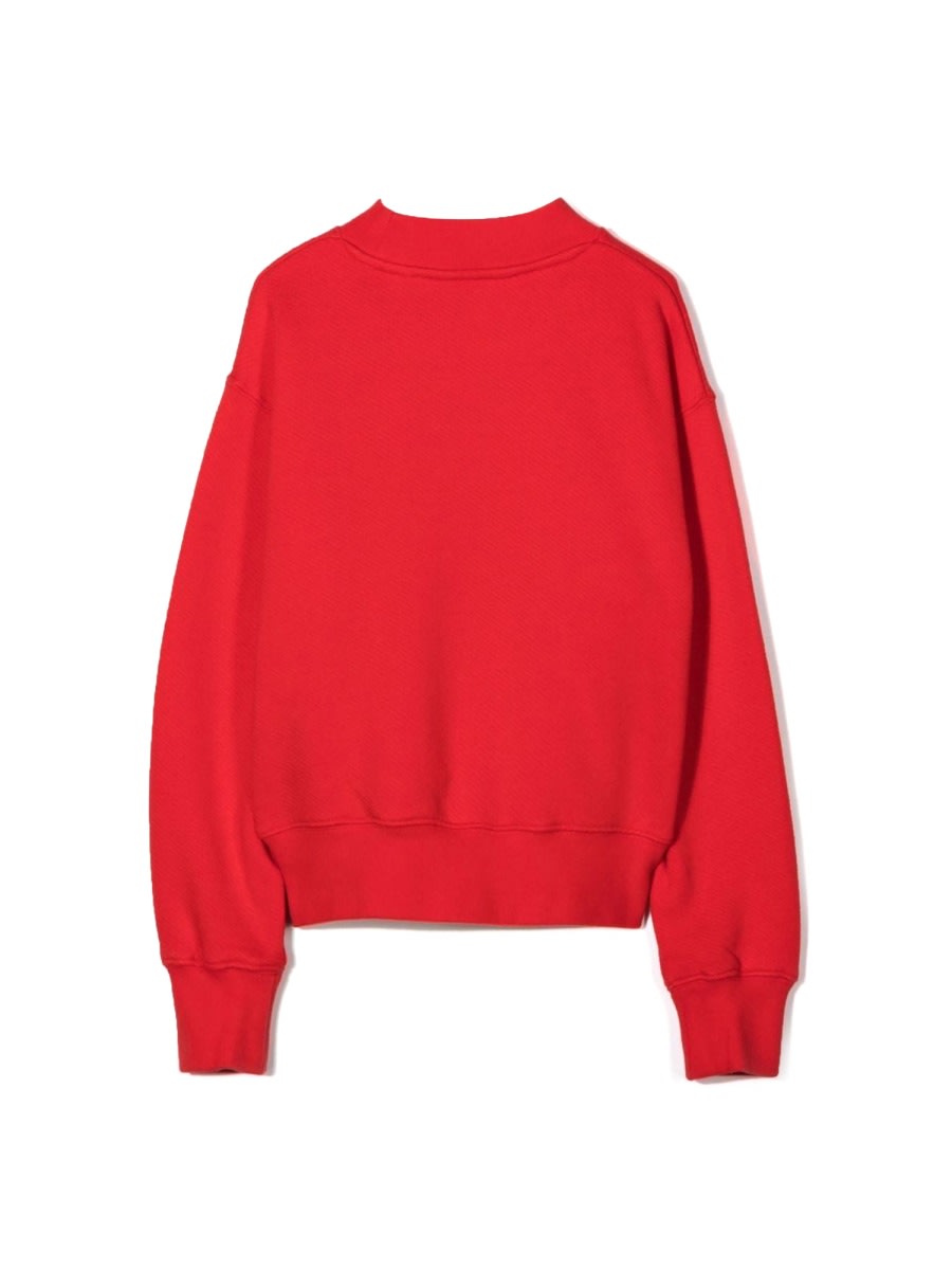 Shop Palm Angels Classic Overlogo Crewneck In Red
