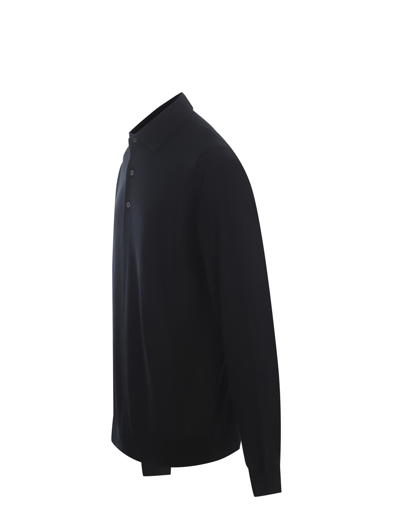 Shop Filippo De Laurentiis Polo Shirt Filippo De Laurentis Made Of Cotton In Black