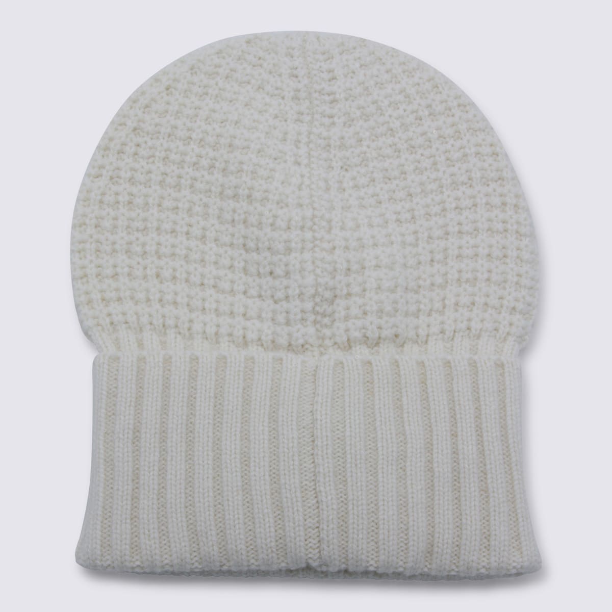 Fabiana Filippi Comfortable Stretch Fit Waffle Knit Hat In Gray