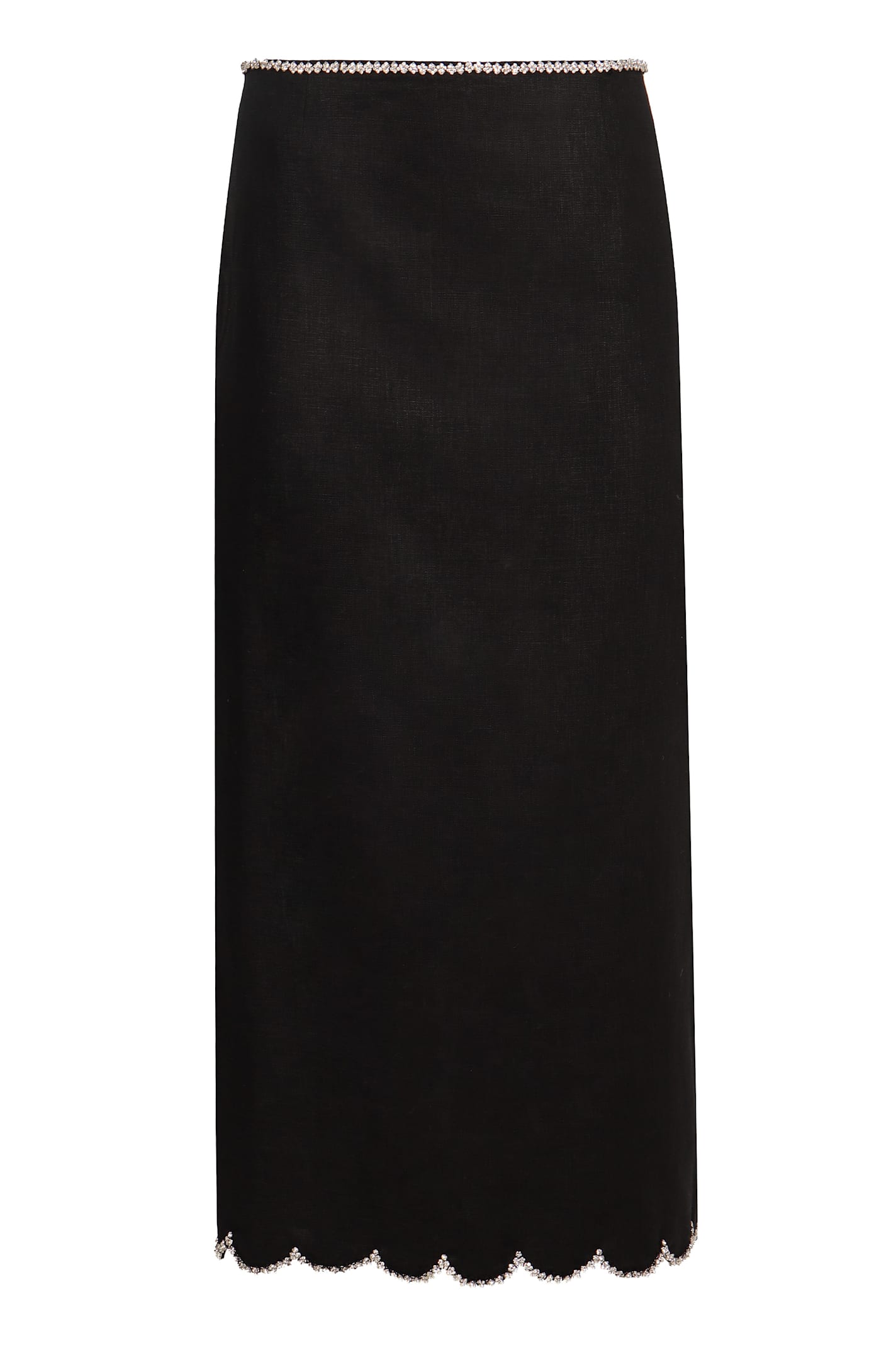 Zimmermann Linen Skirt In Black