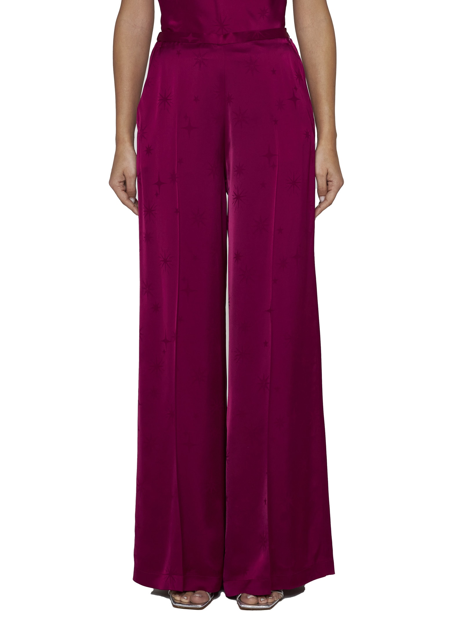 Shop Forte Forte Pants In Ruby