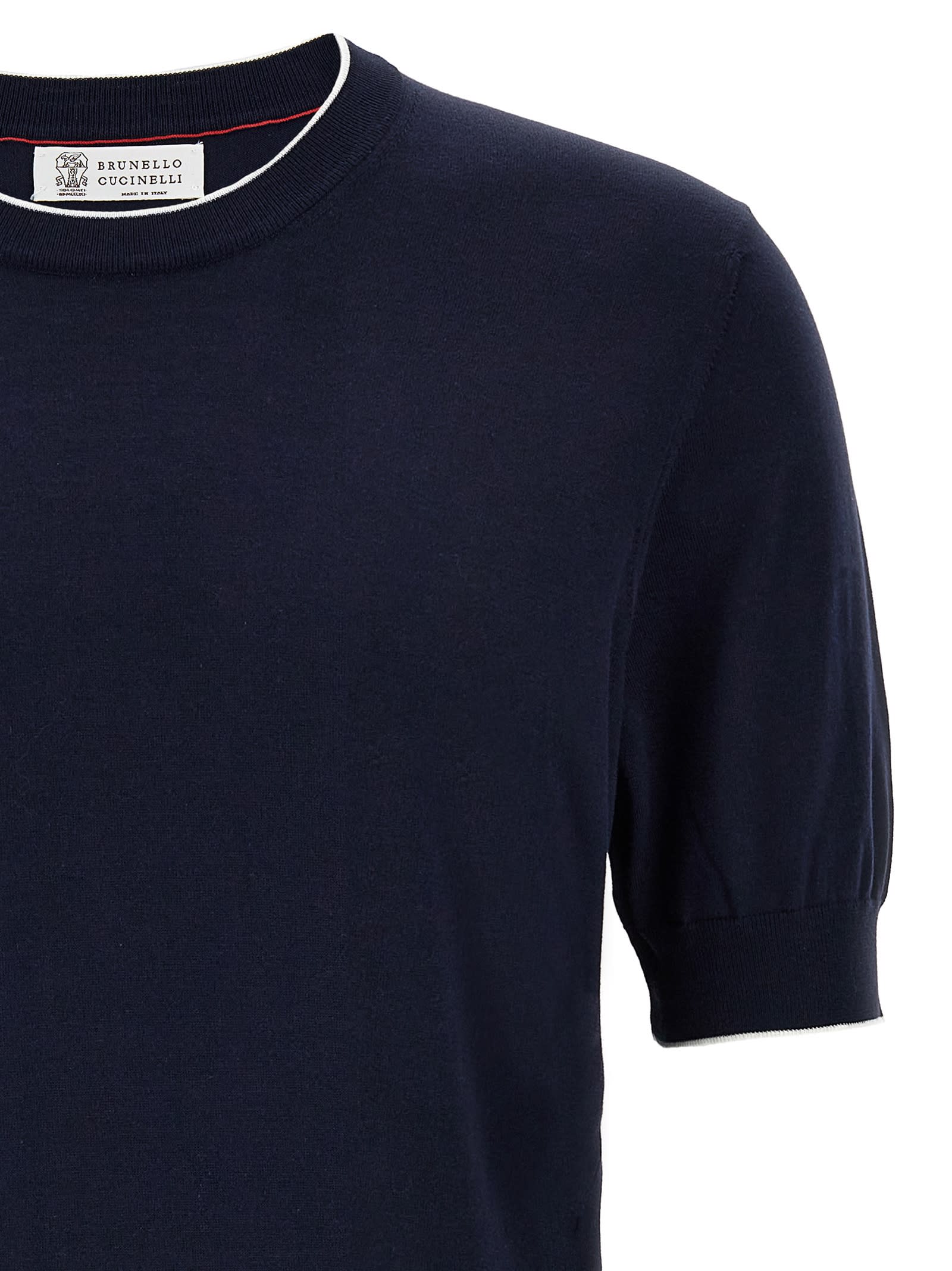 BRUNELLO CUCINELLI KNITTED T-SHIRT