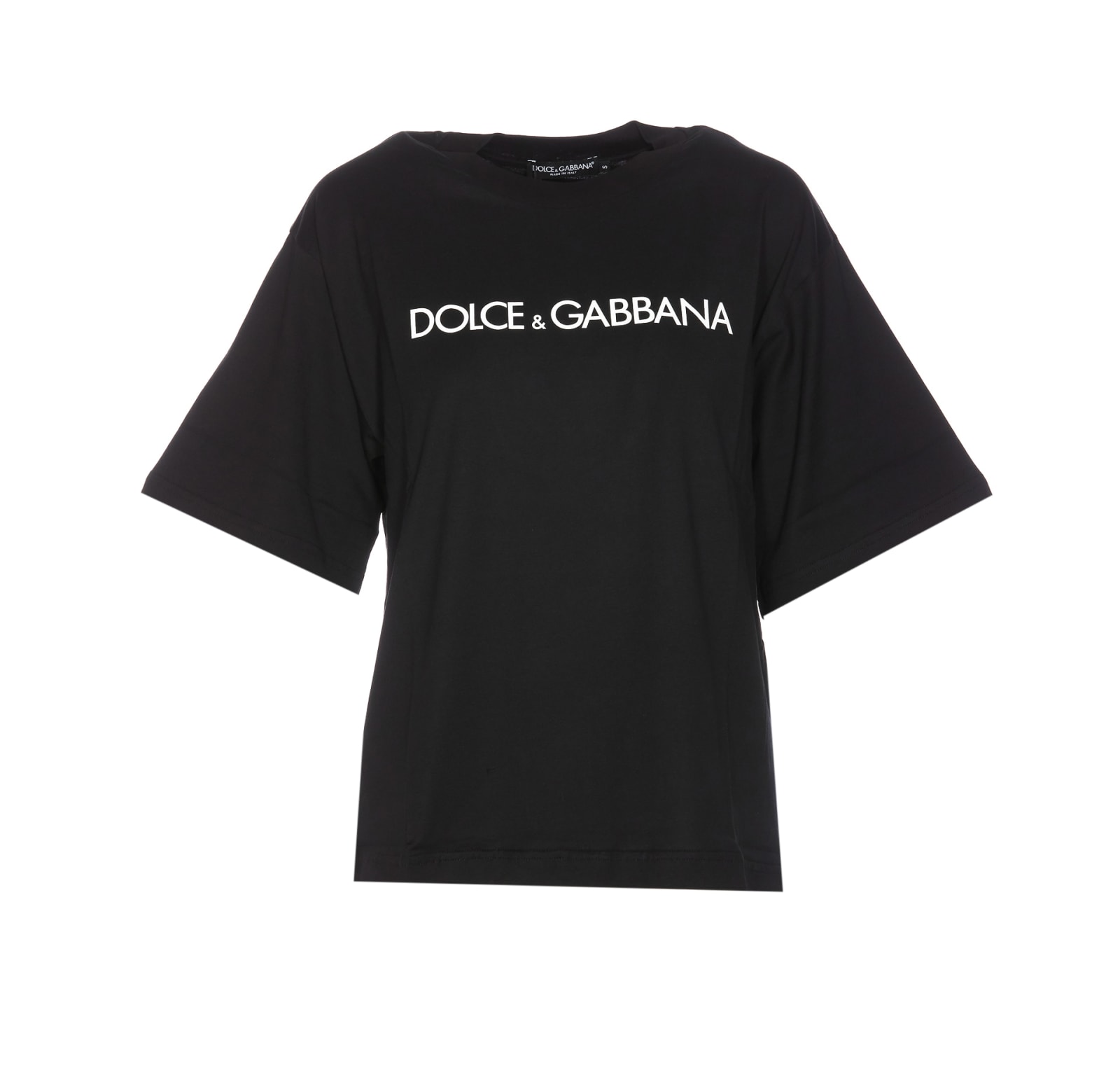 Dolce & Gabbana Logo Lettering T-shirt In Black
