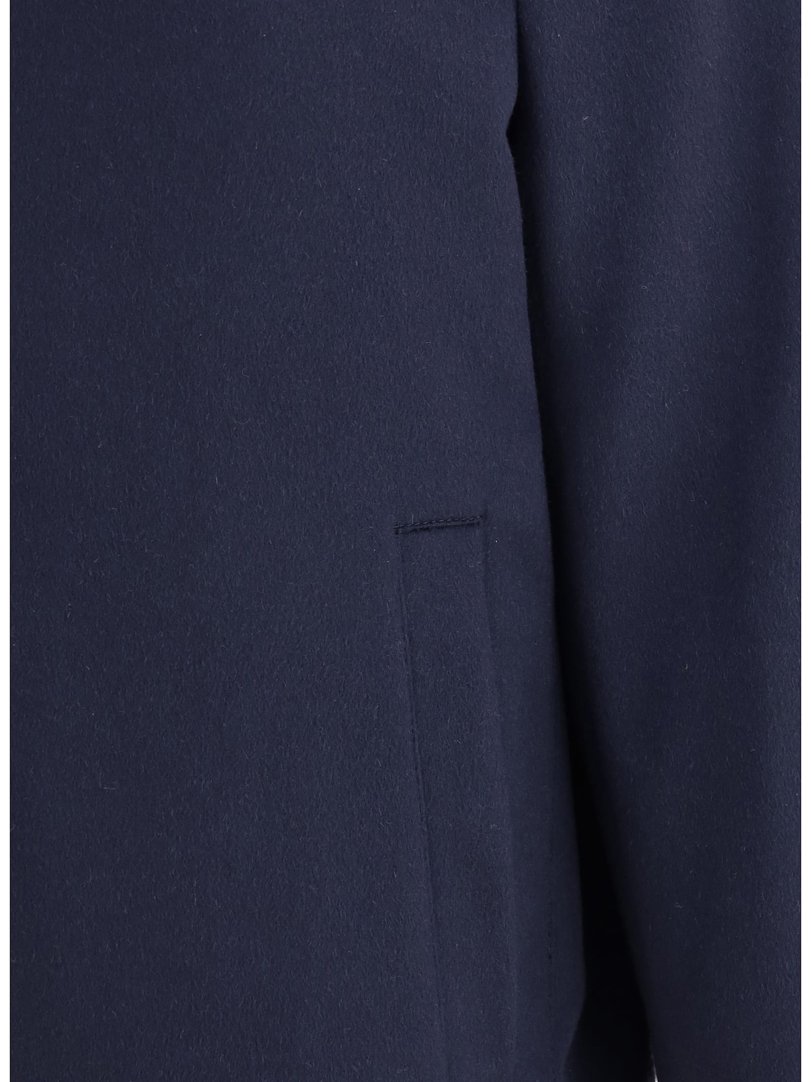 Brunello Cucinelli Wool And Cashmere Blend Cardigan In Blue