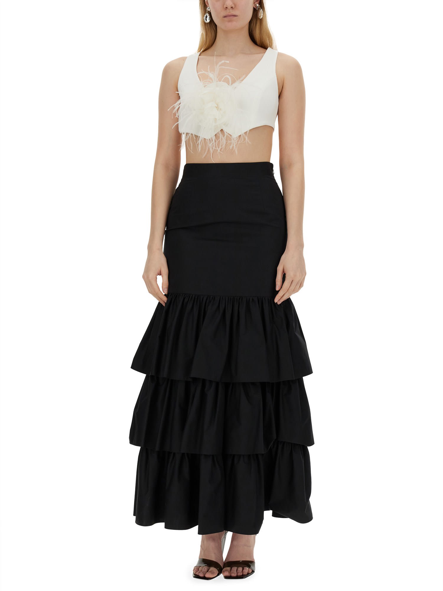Moschino Vests With Rose. In White