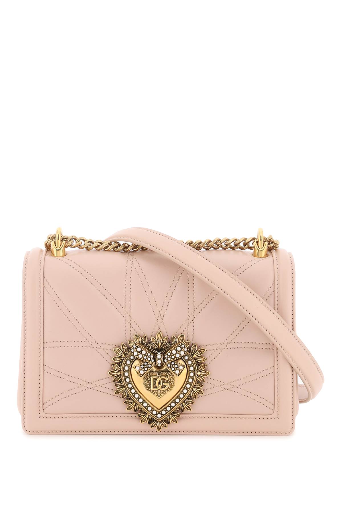 DOLCE & GABBANA MEDIUM DEVOTION BAG IN QUILTED NAPPA LEATHER
