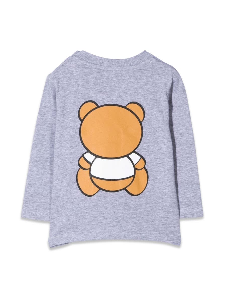 Moschino T-shirt Teddy Bear In Cotone In Grey