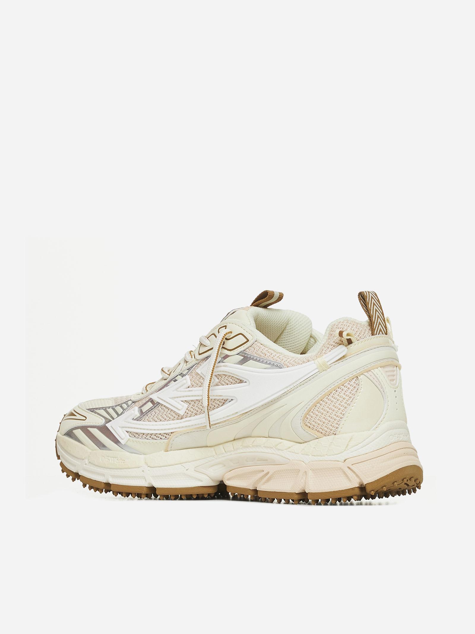 Shop Off-white Ow Be Right Mix Materials Sneakers In Black/pink/light Brown