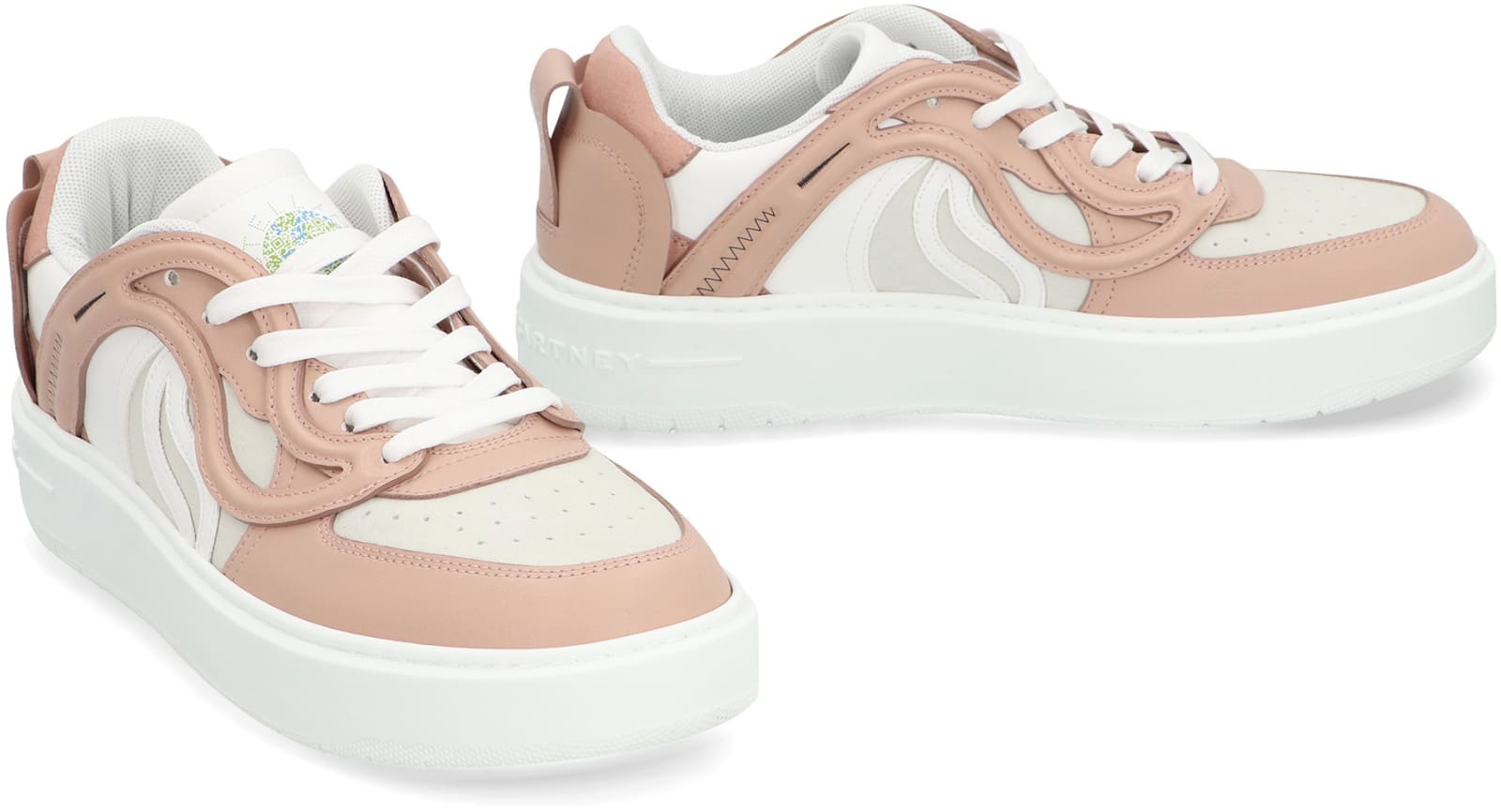 Shop Stella Mccartney S-wave 1 Low-top Sneakers In White