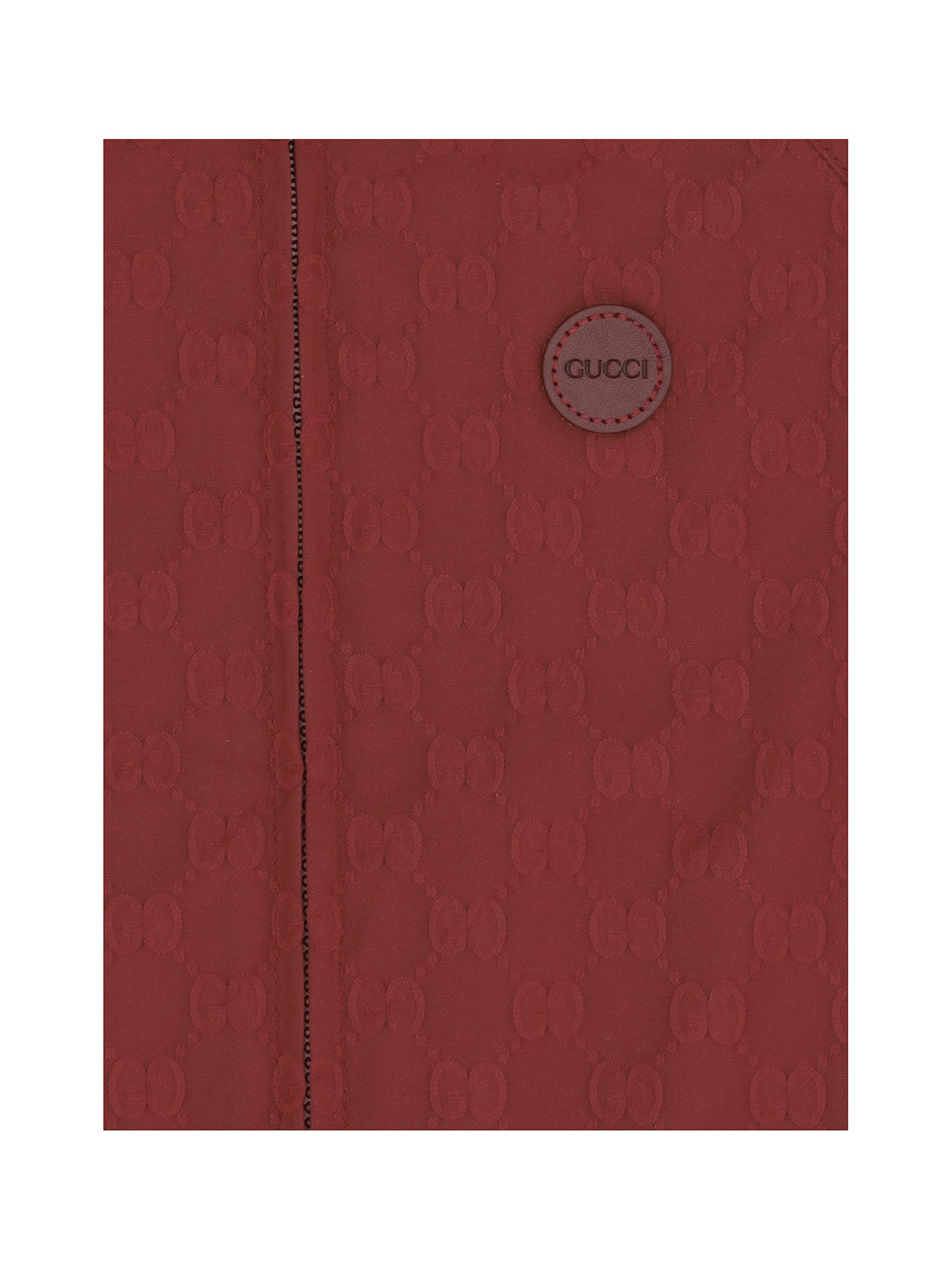 Gucci Jacket For Boy In Rosso Ancora