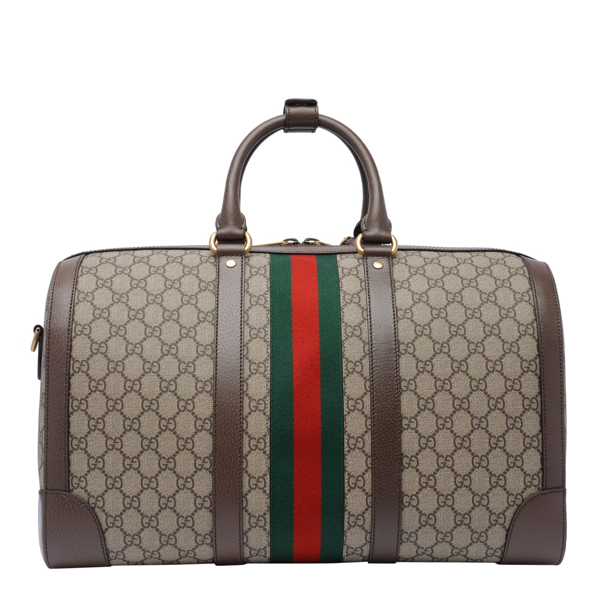 Shop Gucci Savoy Duffle Bag In Brown