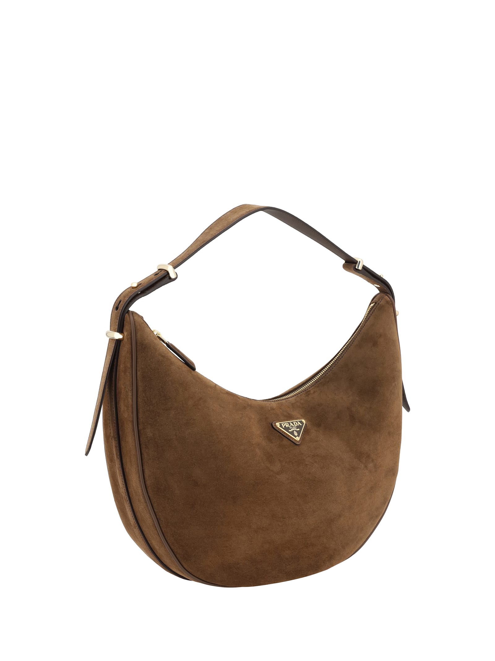 PRADA SUEDE DESIGN SHOULDER BAG